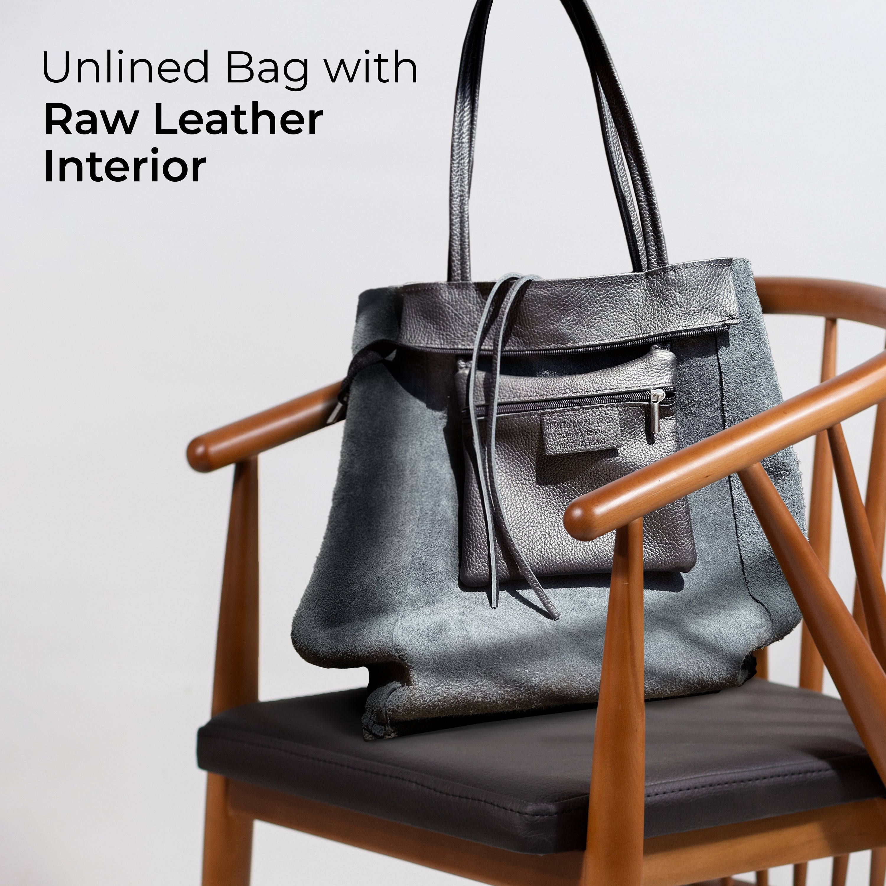 Italian Genuine Calf Leather Tote Bag