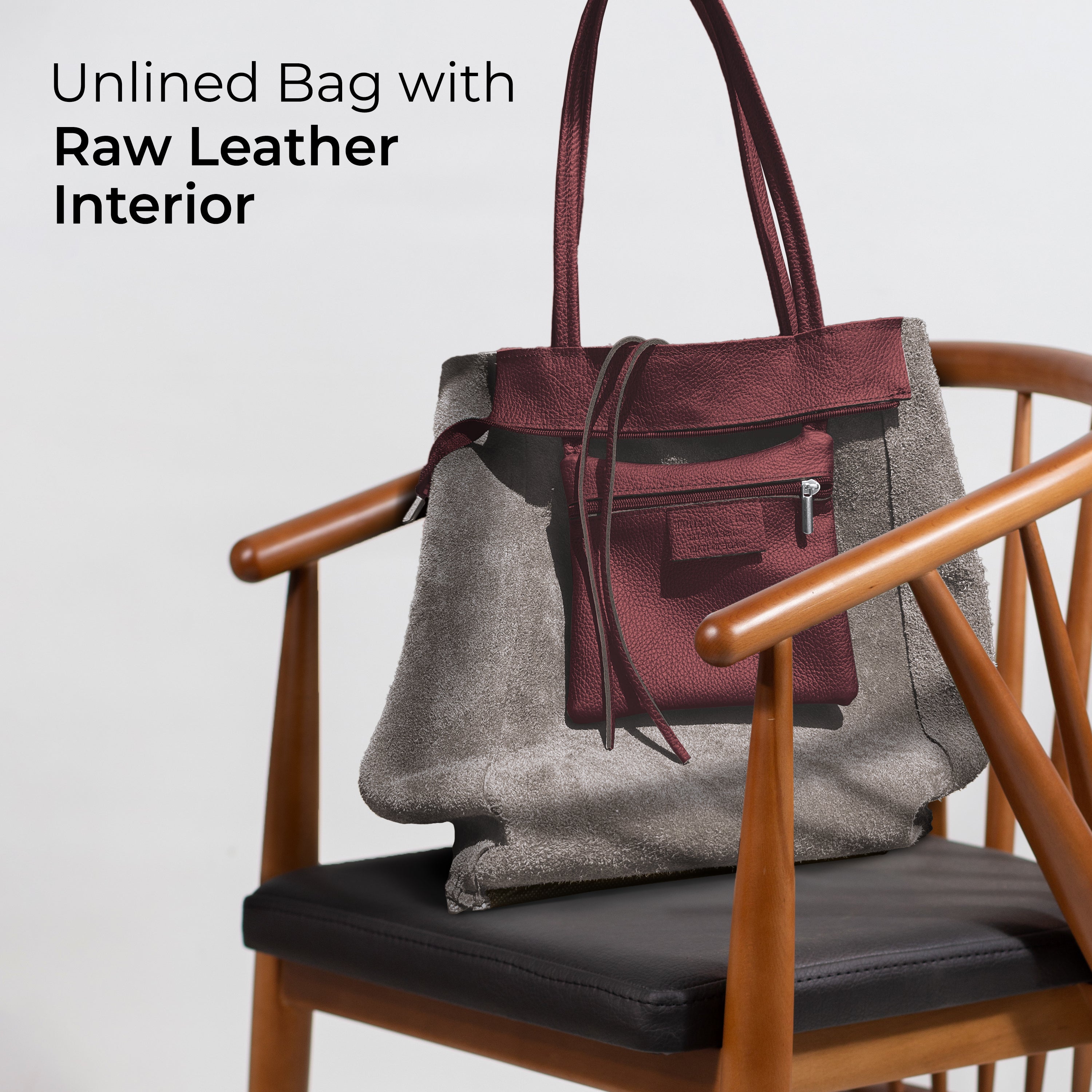 Italian Genuine Calf Leather Tote Bag