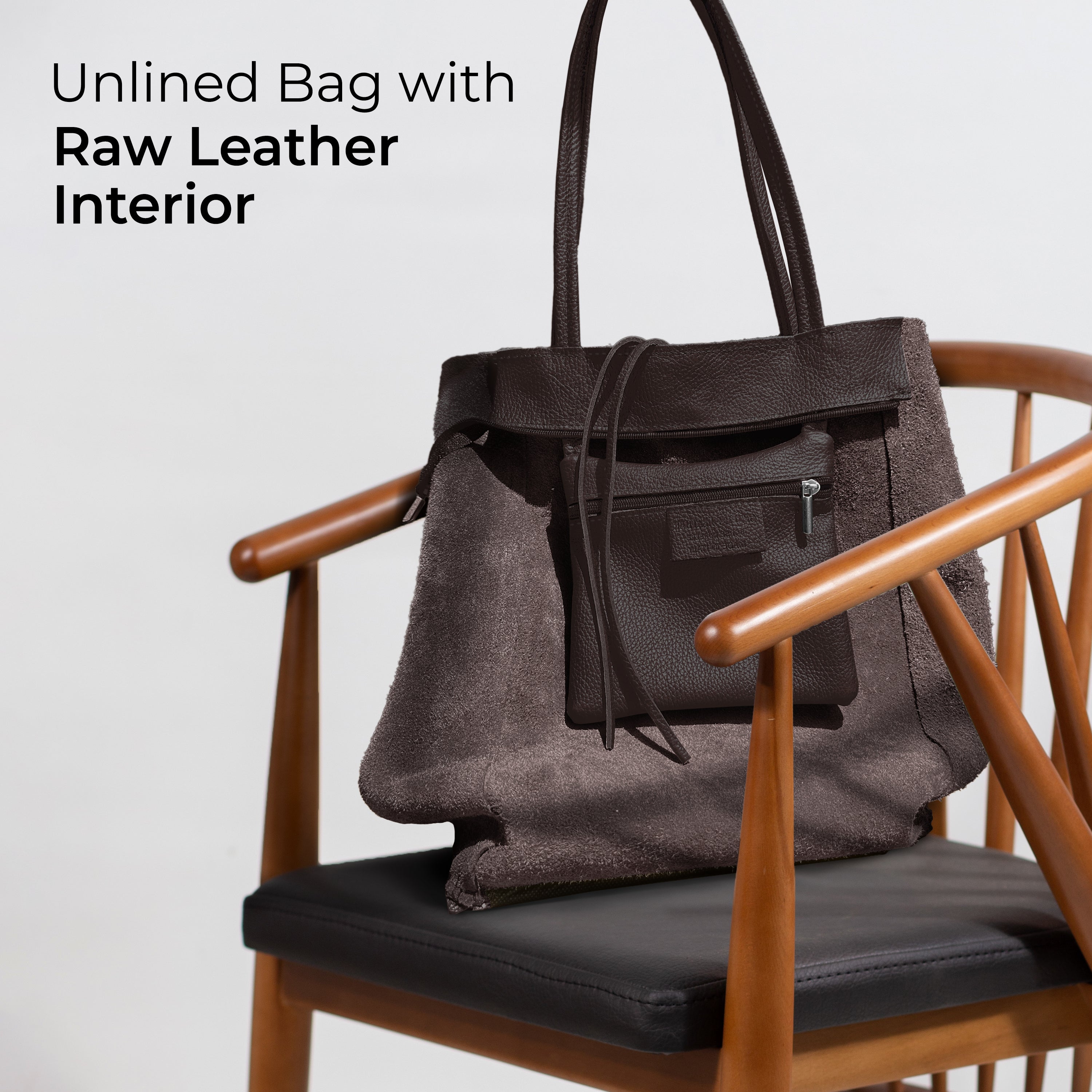 Italian Genuine Calf Leather Tote Bag