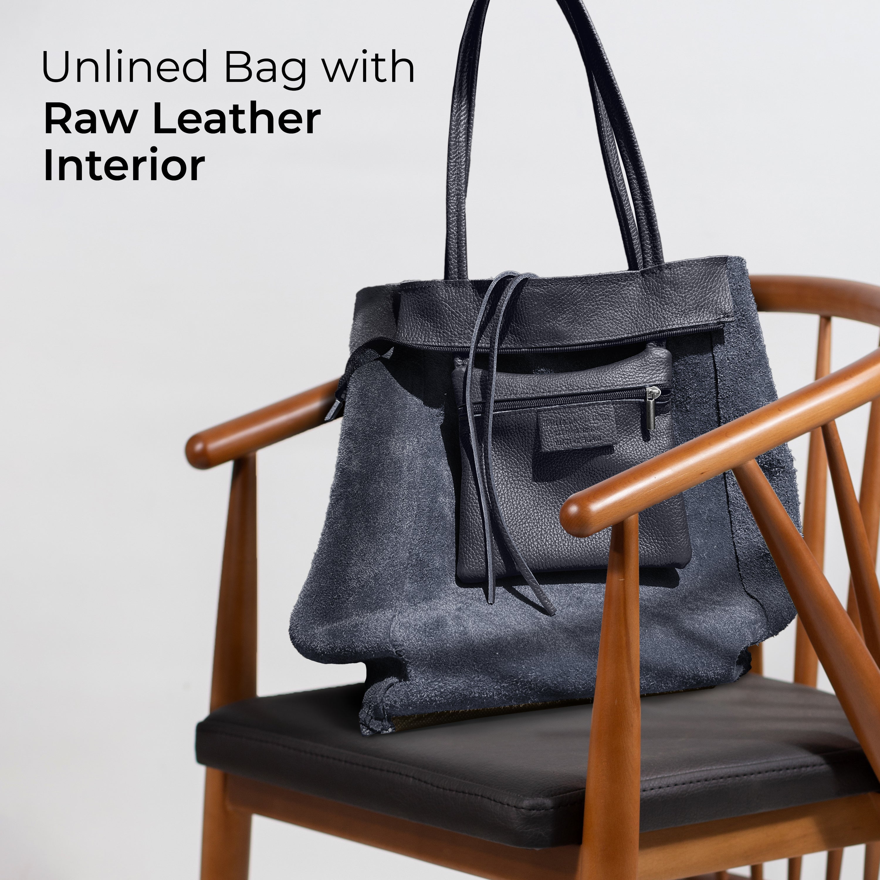 Italian Genuine Calf Leather Tote Bag