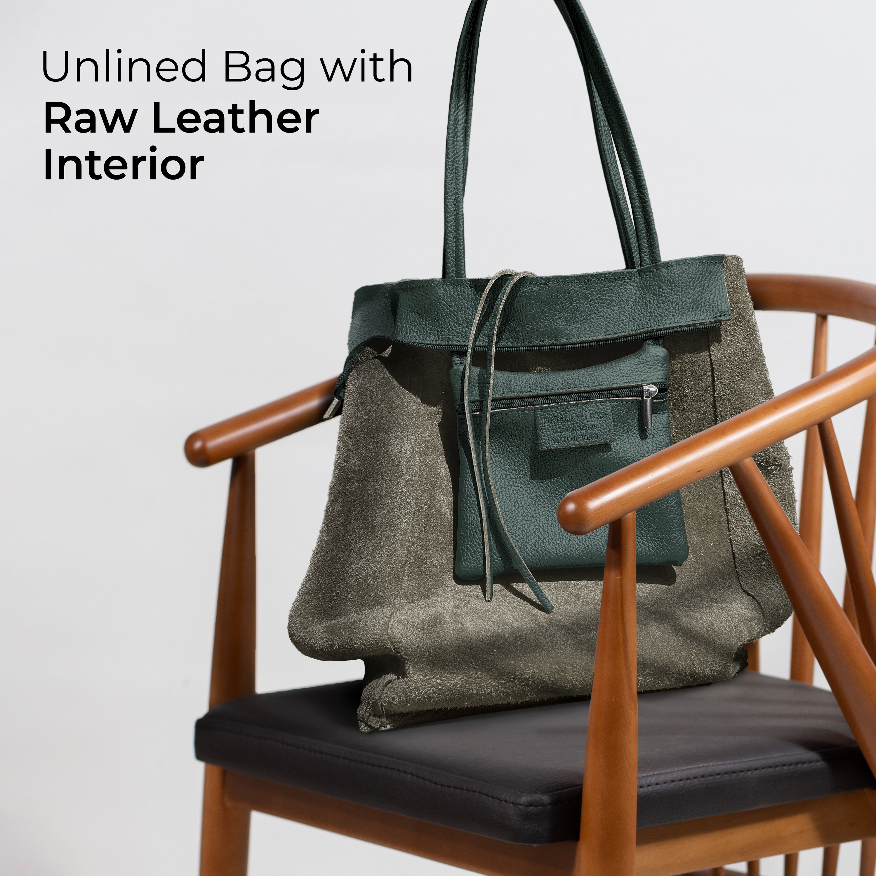 Italian Genuine Calf Leather Tote Bag