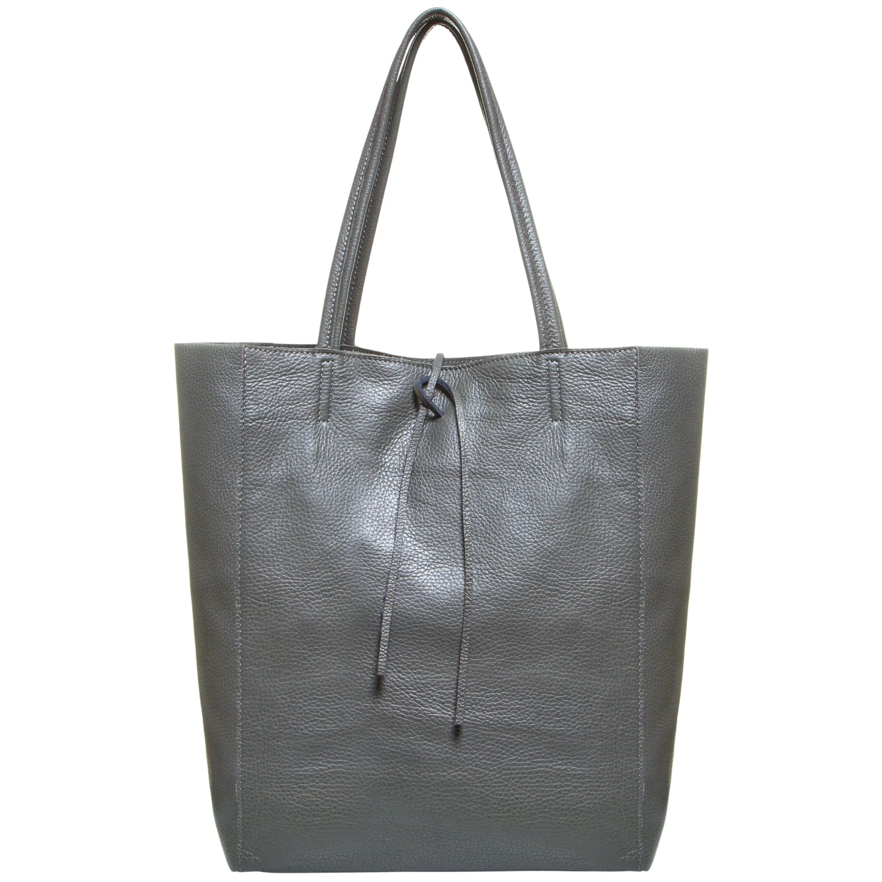 Italian Genuine Calf Leather Tote Bag