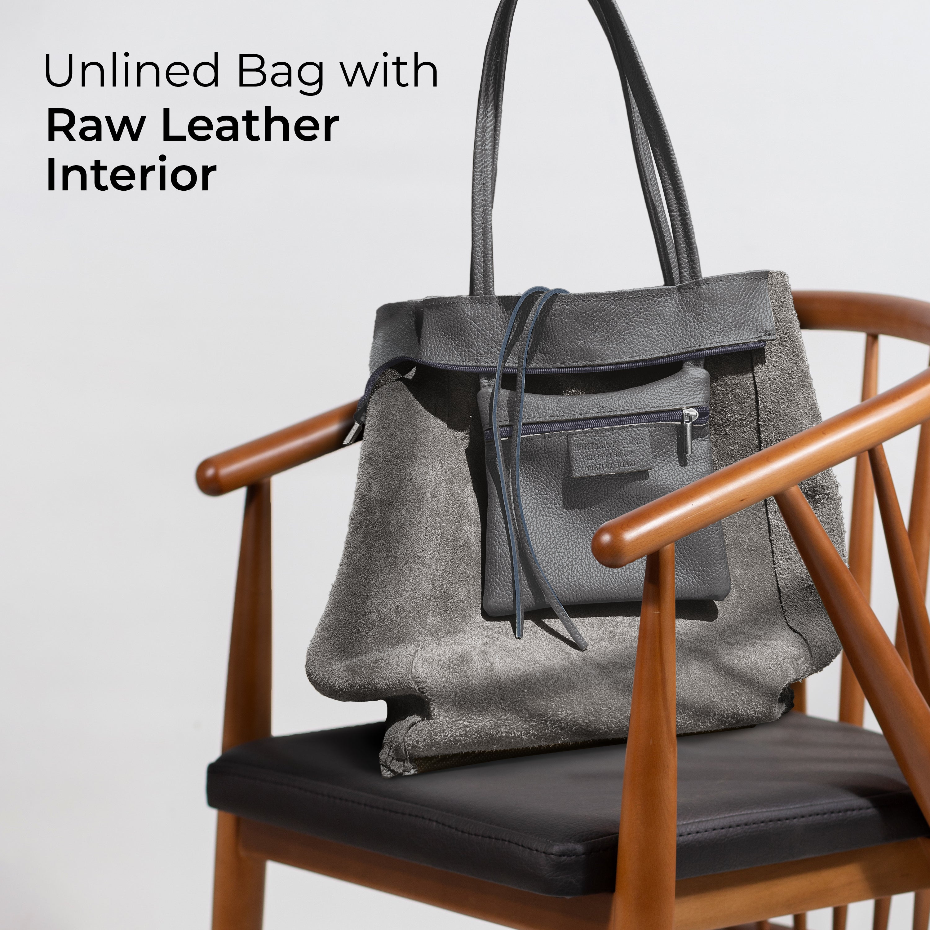 Italian Genuine Calf Leather Tote Bag
