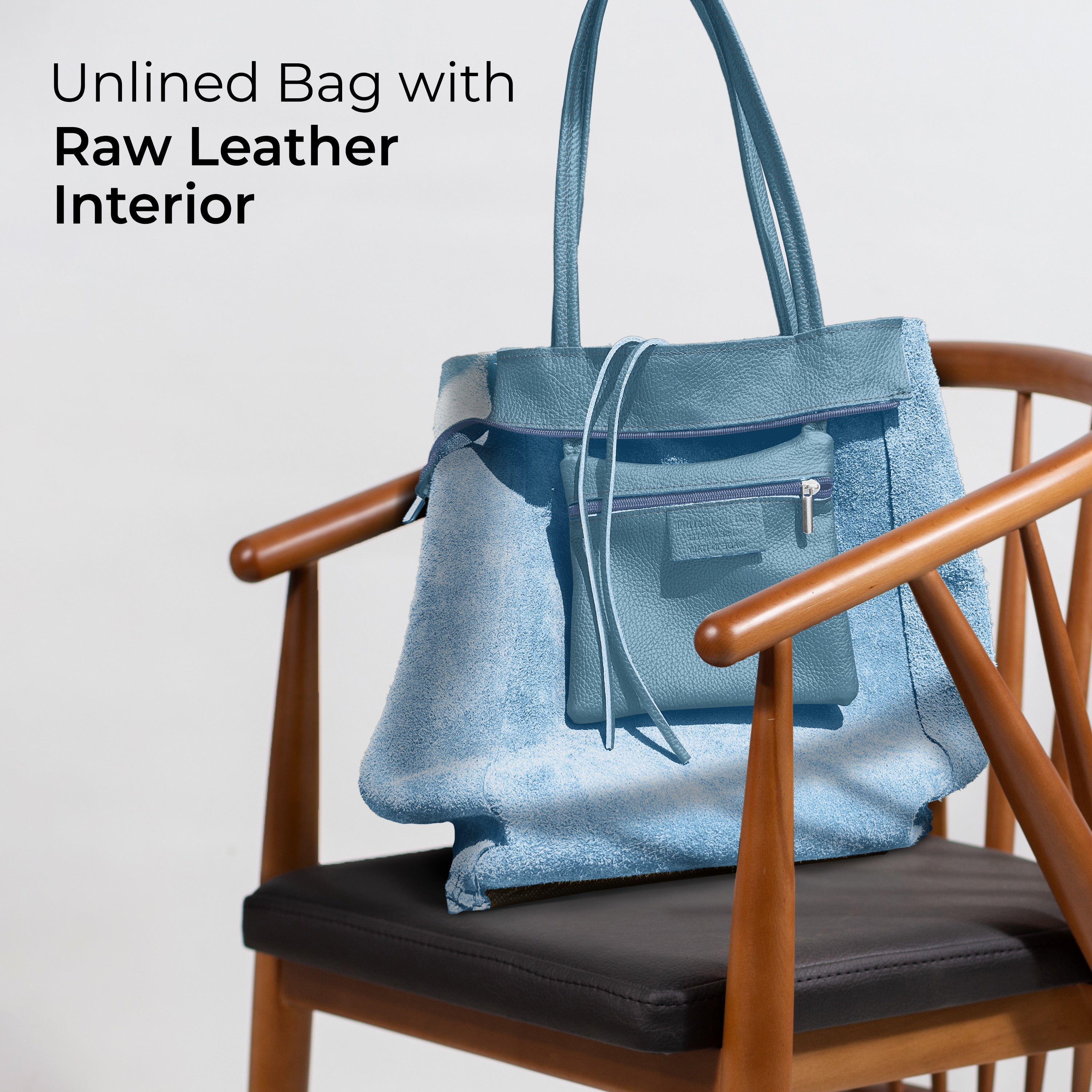 Italian Genuine Calf Leather Tote Bag