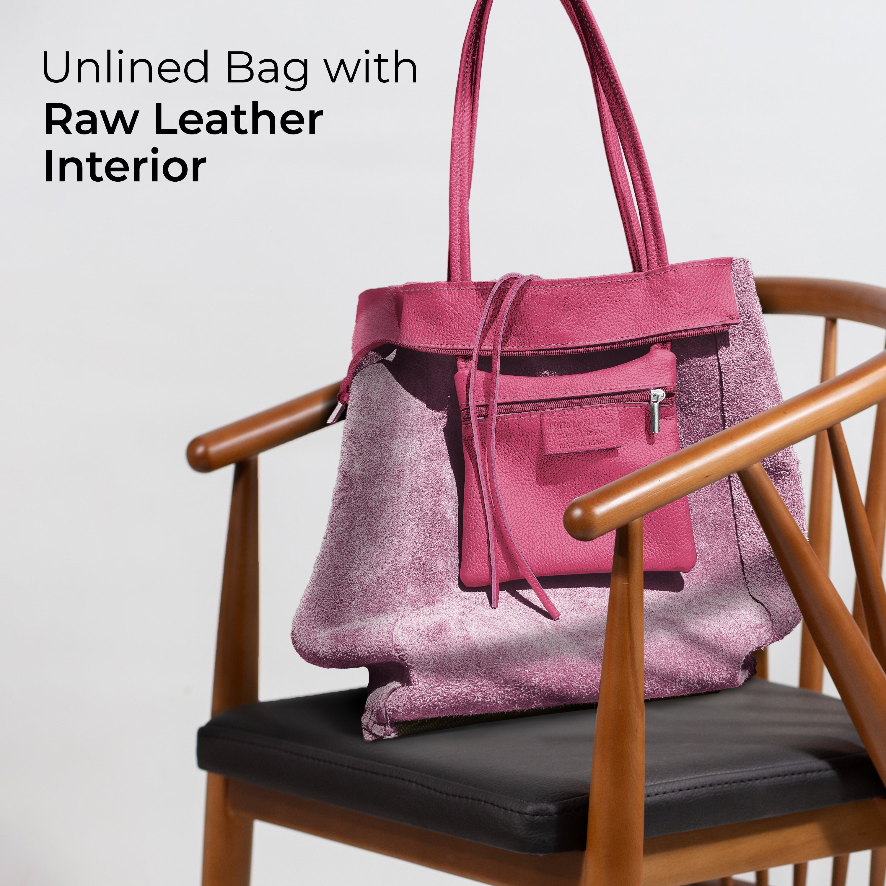 Italian Genuine Calf Leather Tote Bag