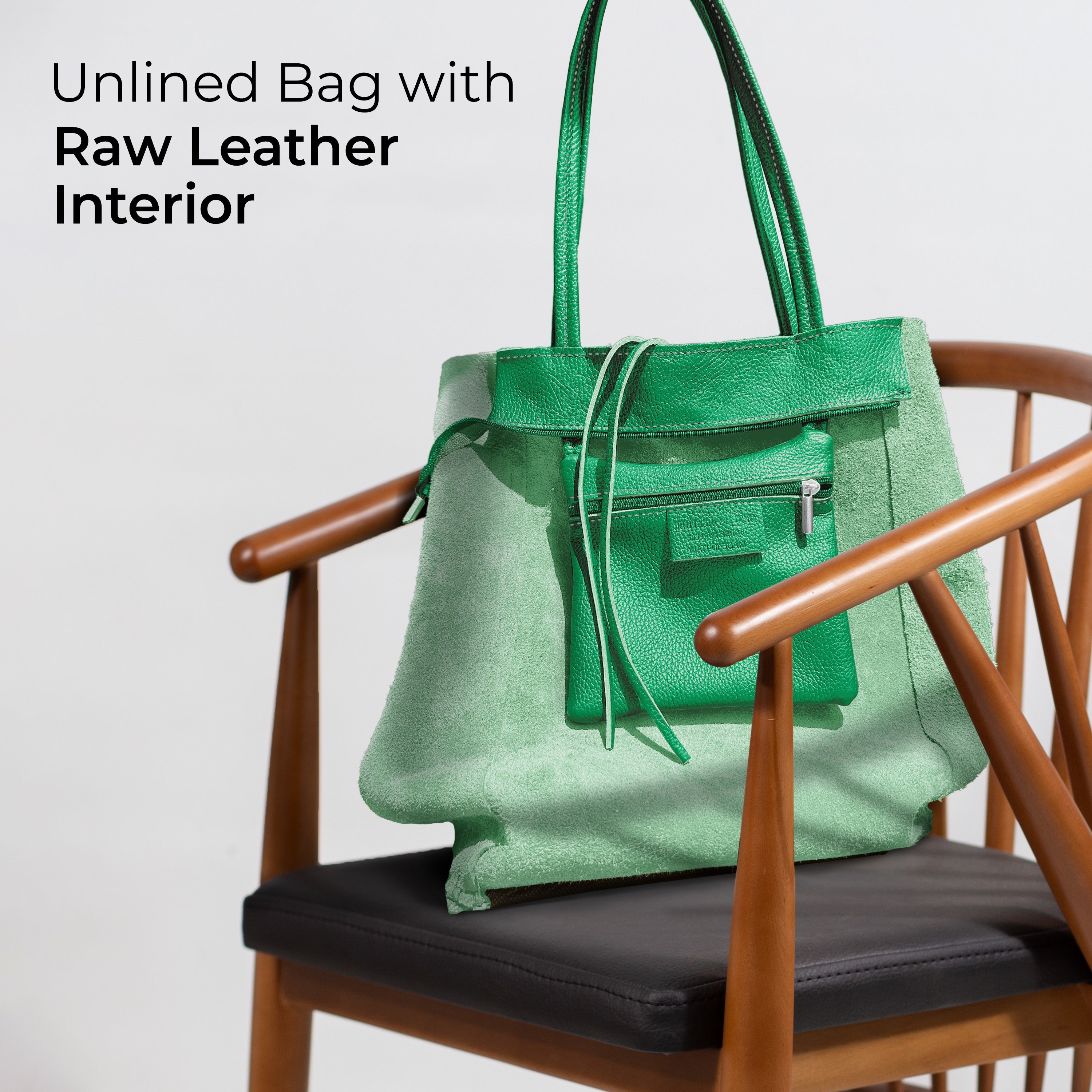Italian Genuine Calf Leather Tote Bag