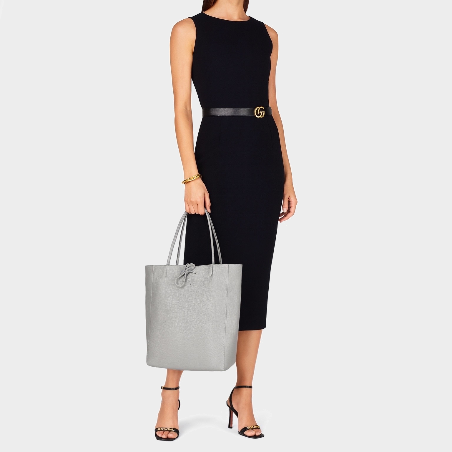 Italian Genuine Calf Leather Tote Bag