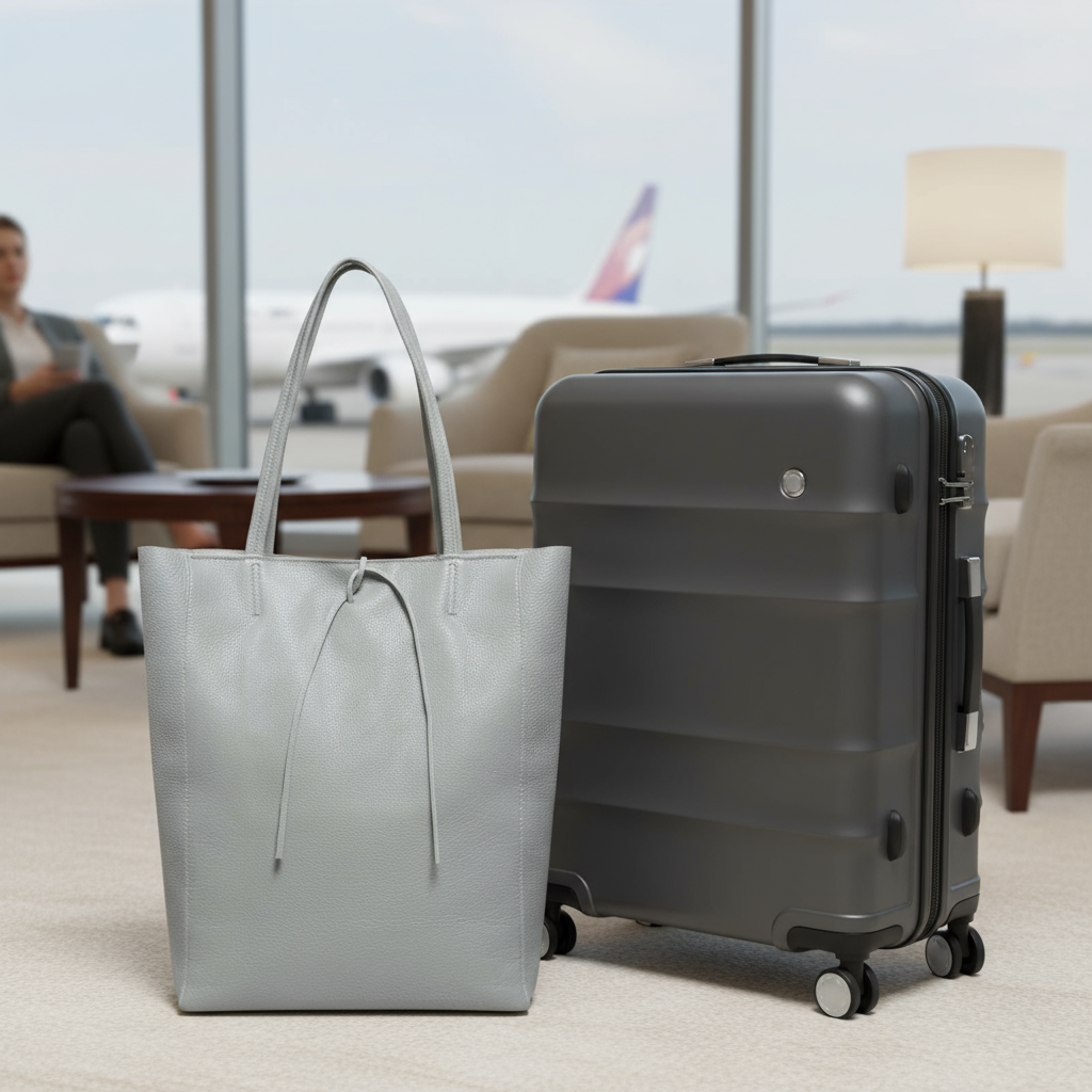 Italian Genuine Calf Leather Tote Bag