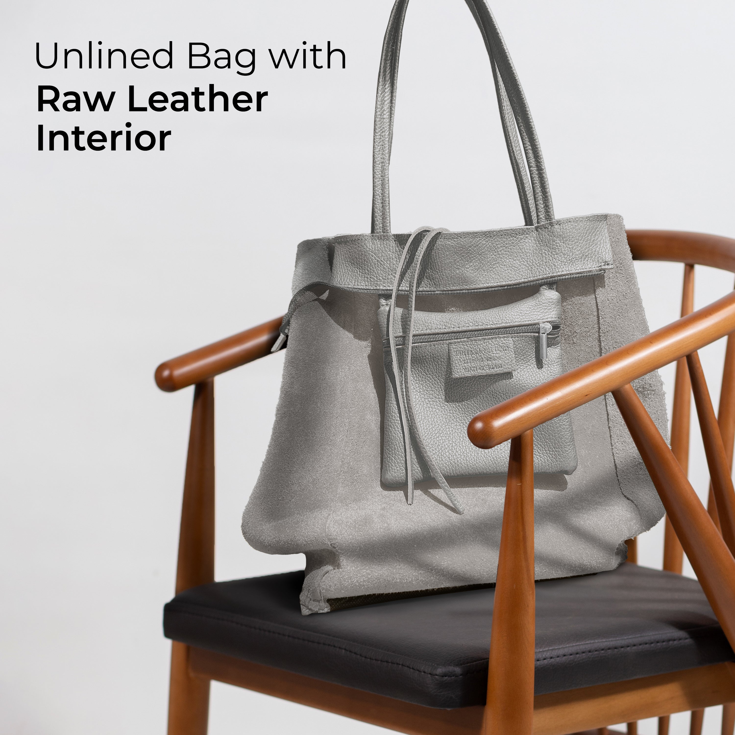 Italian Genuine Calf Leather Tote Bag