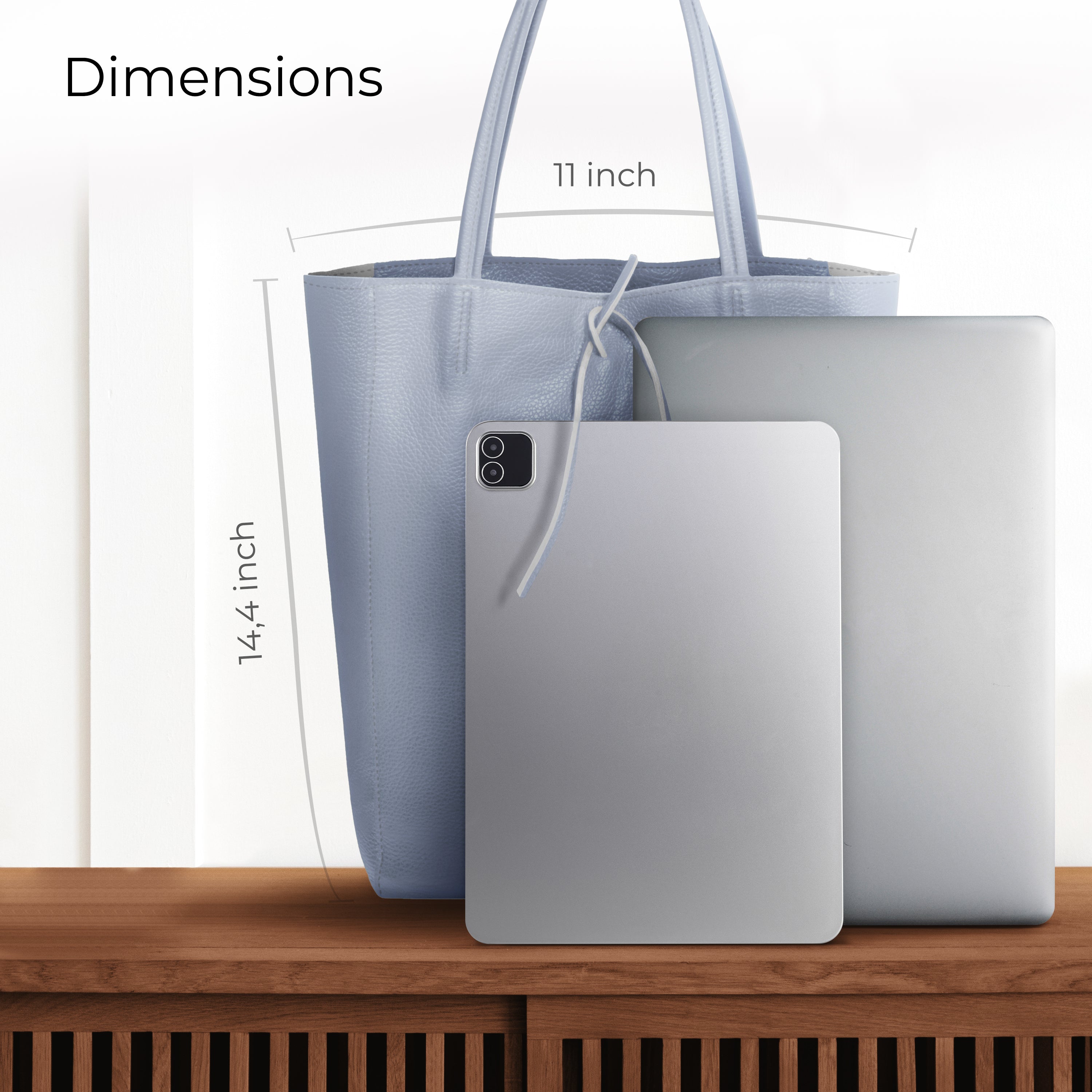 Italian Genuine Calf Leather Tote Bag