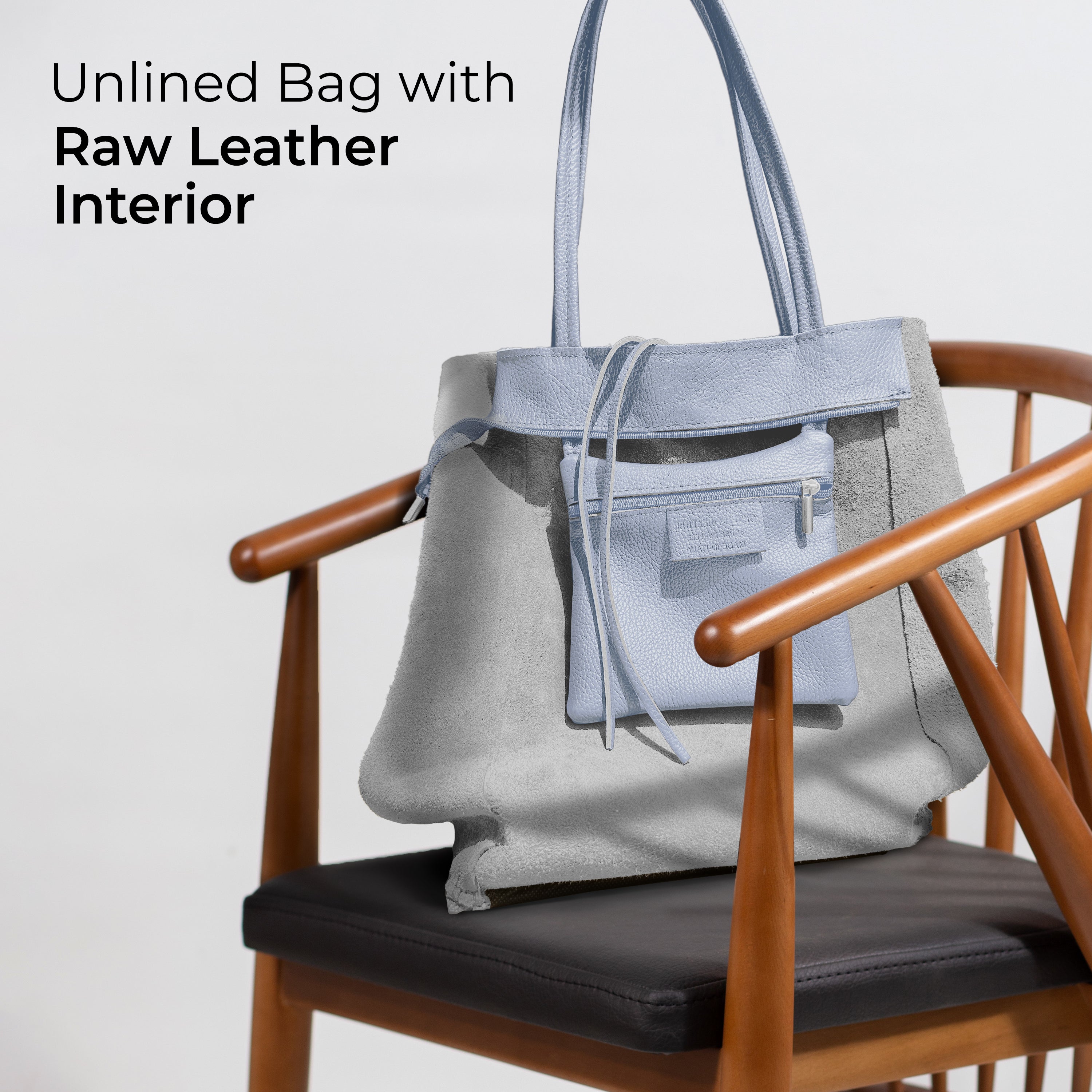 Italian Genuine Calf Leather Tote Bag