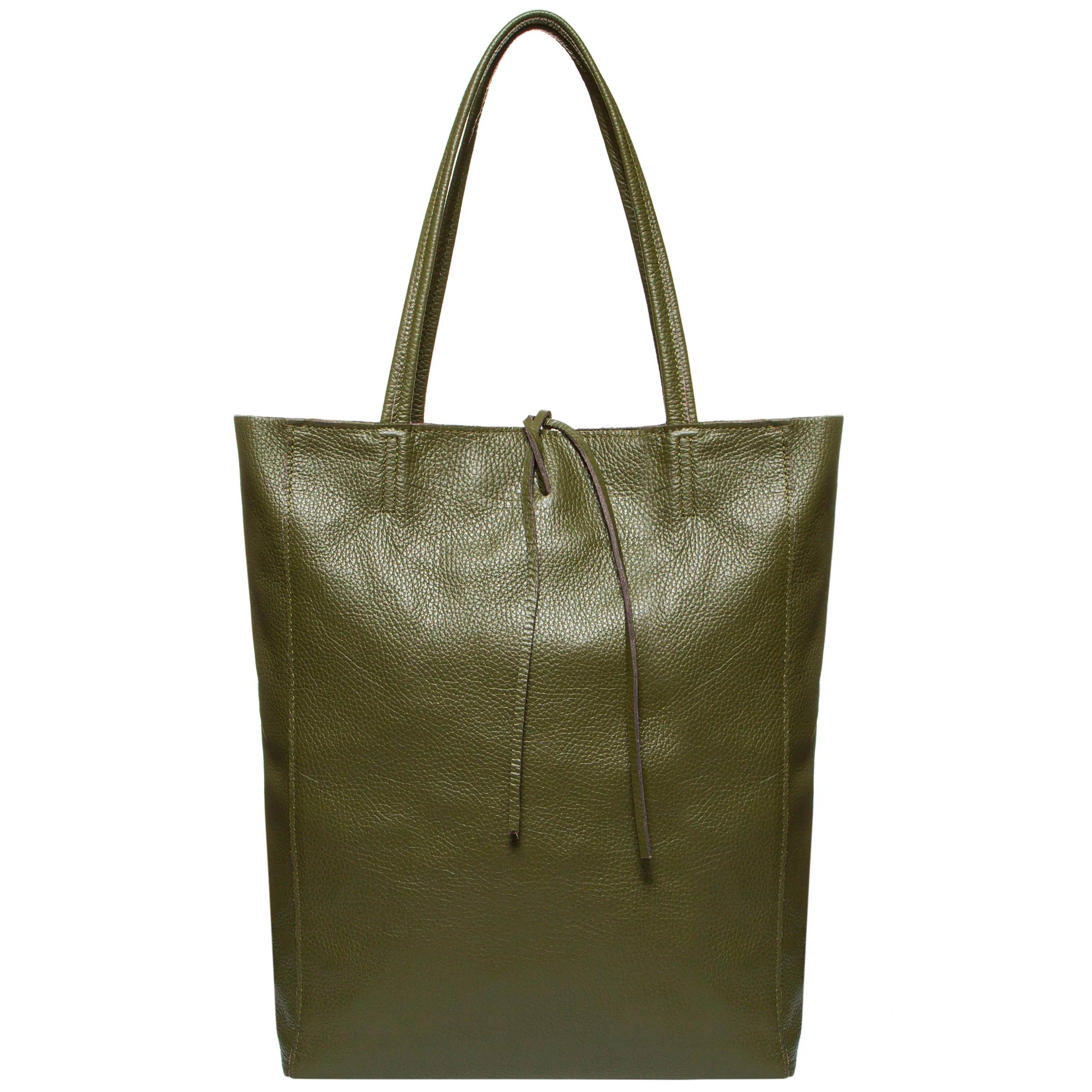 Italian Genuine Calf Leather Tote Bag