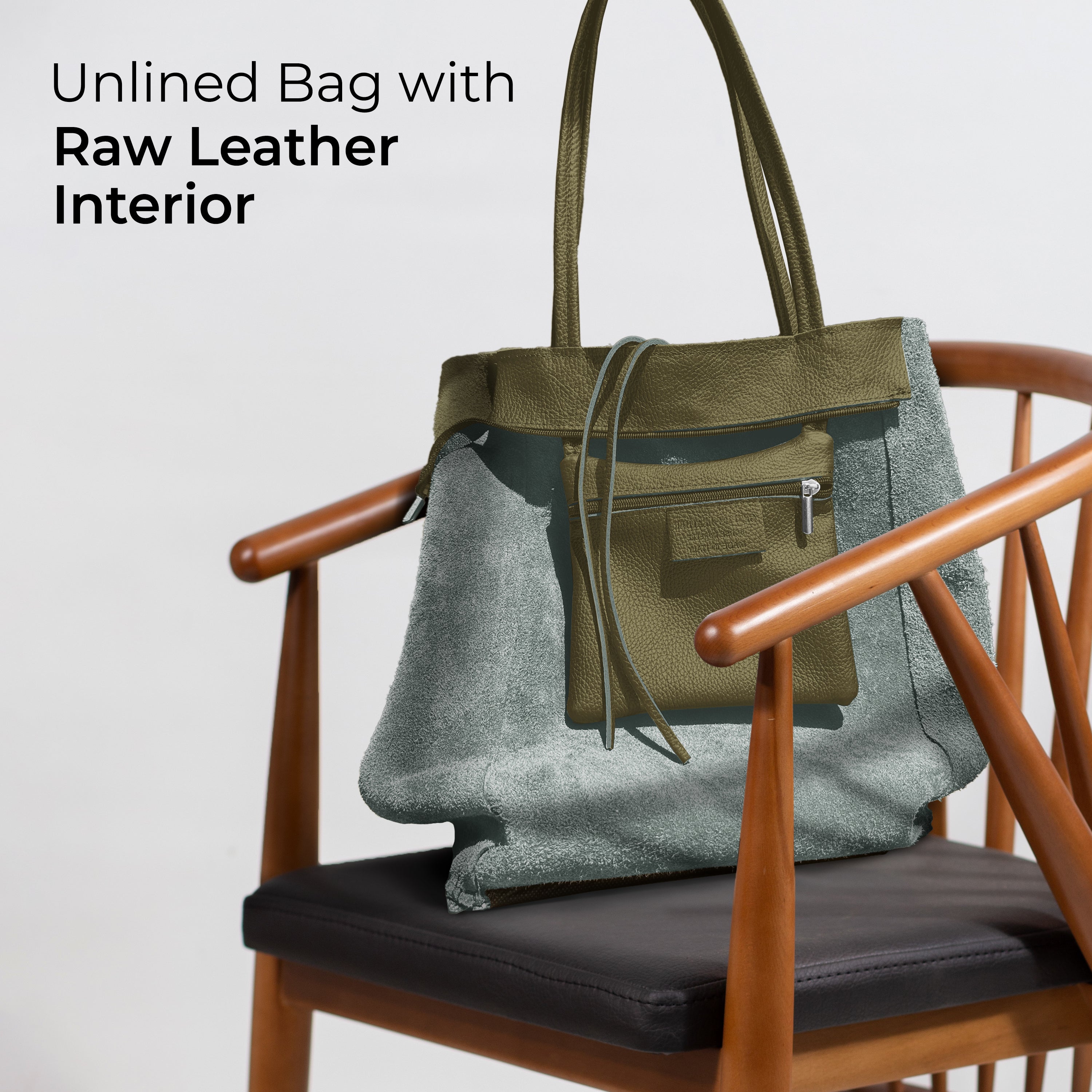 Italian Genuine Calf Leather Tote Bag