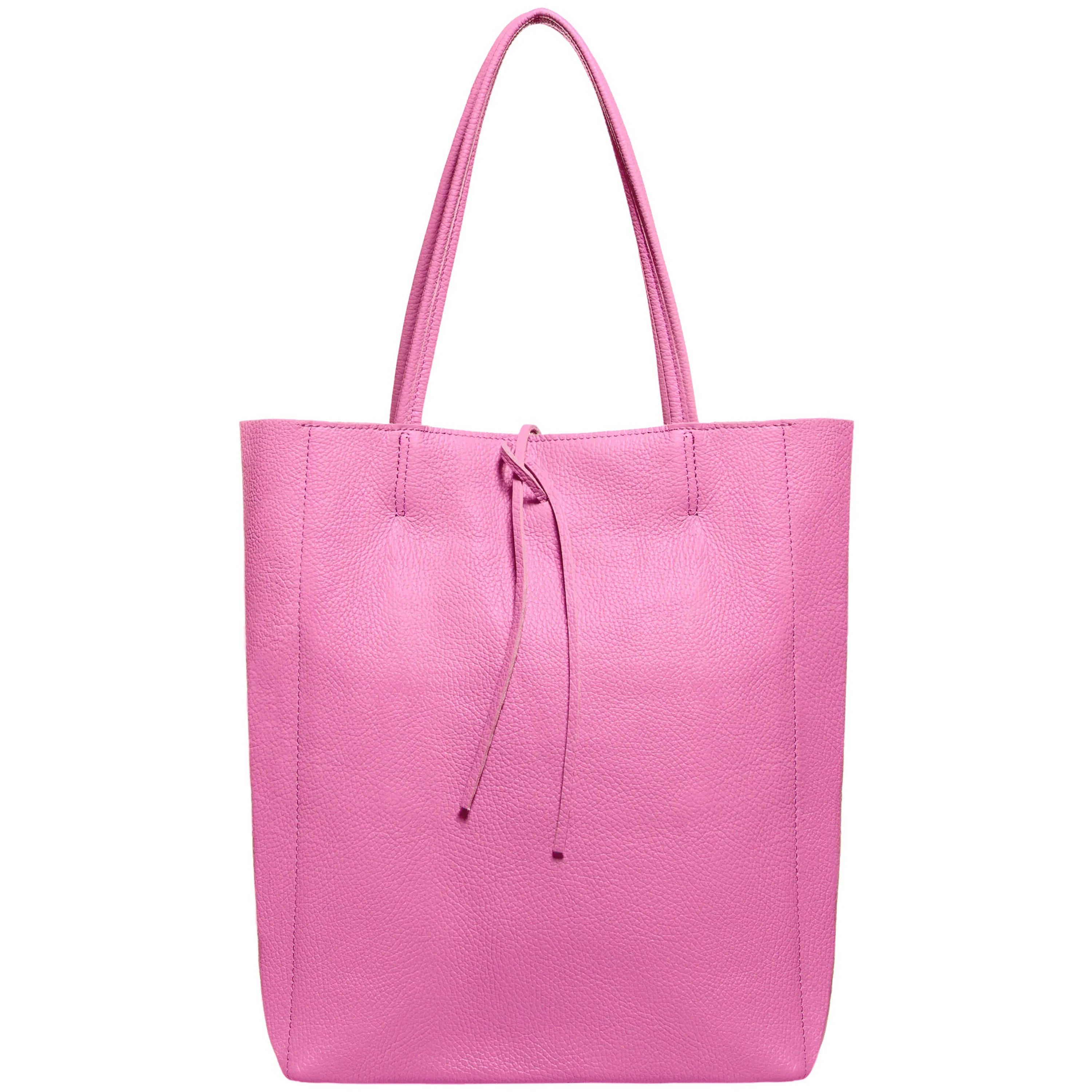 Italian Genuine Calf Leather Tote Bag