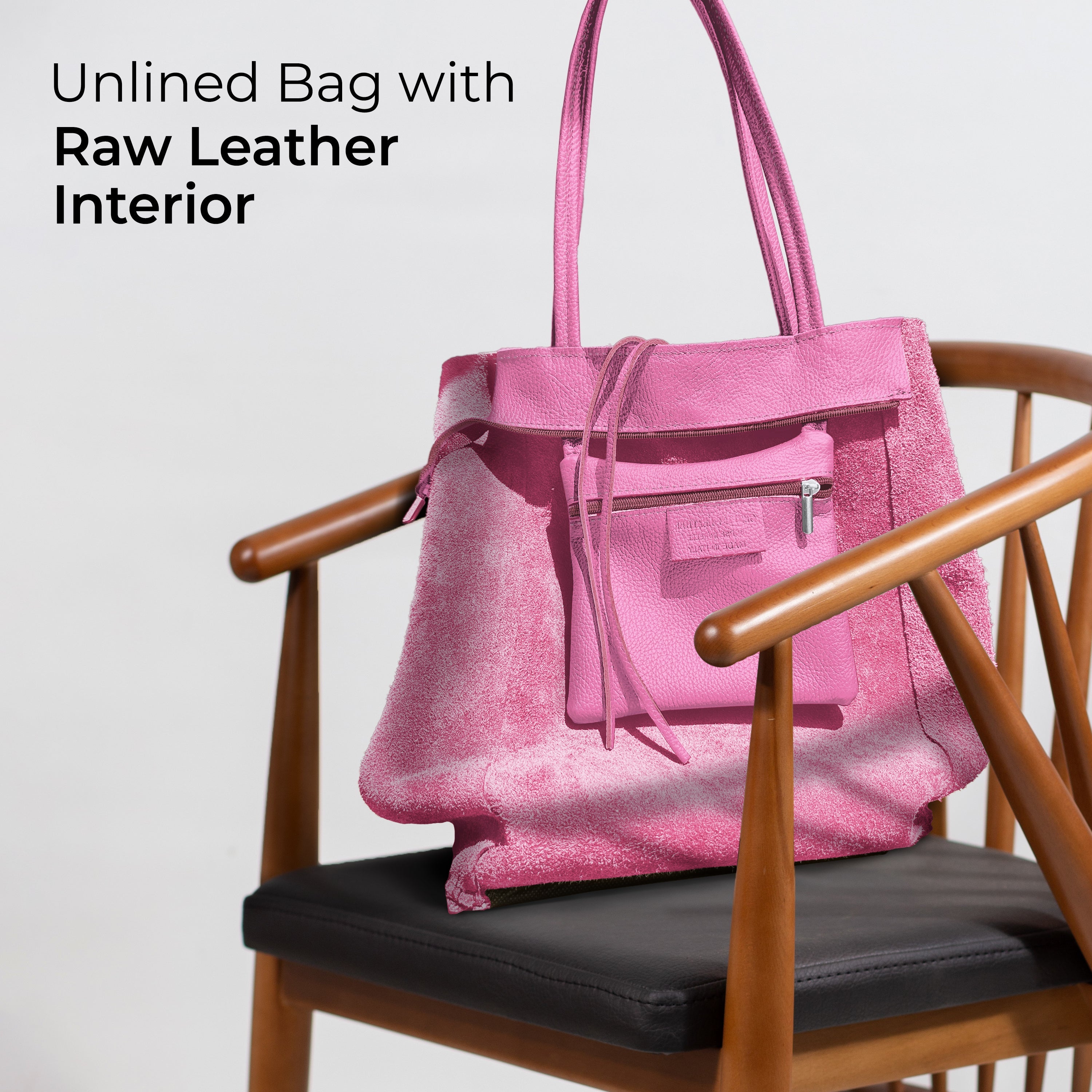 Italian Genuine Calf Leather Tote Bag