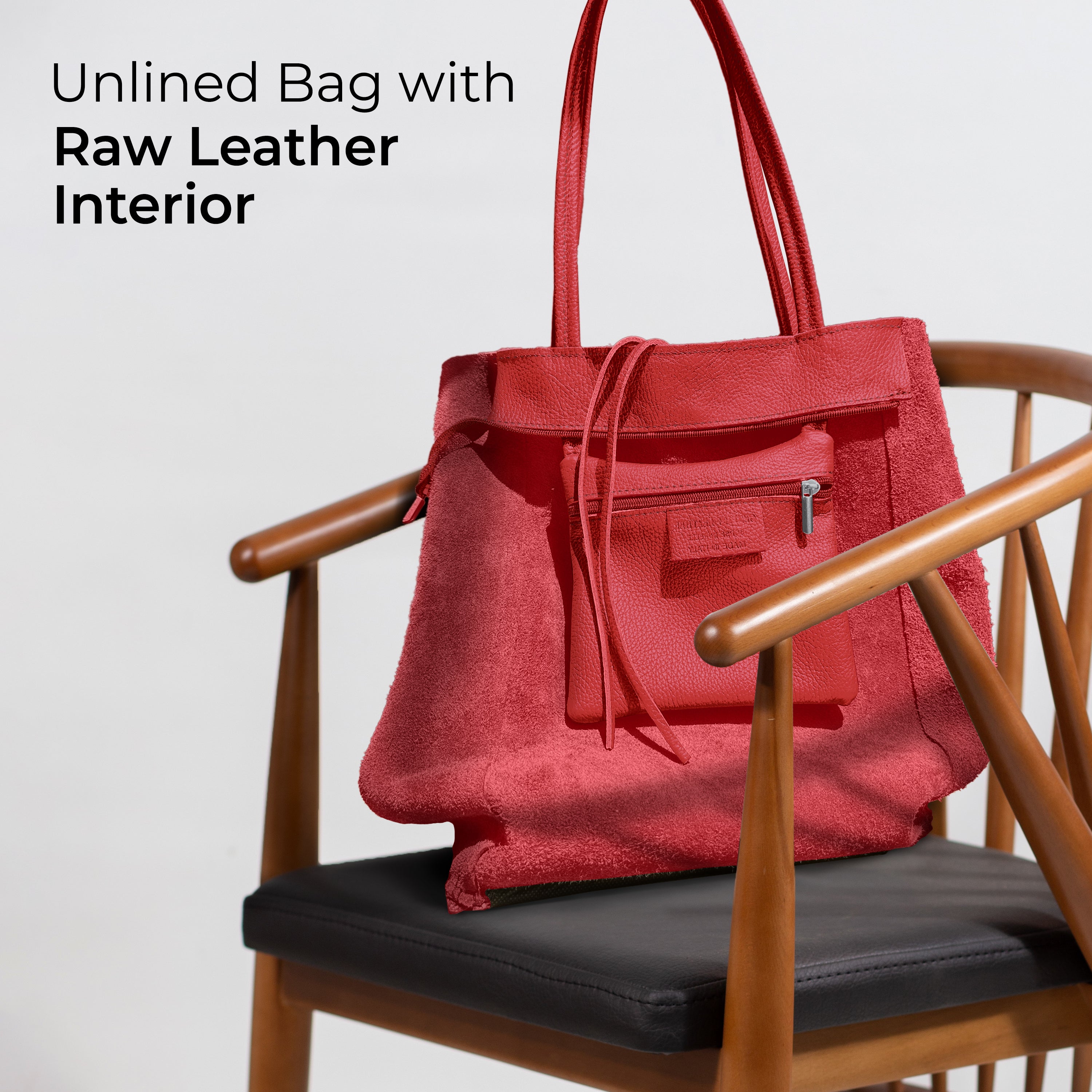 Italian Genuine Calf Leather Tote Bag