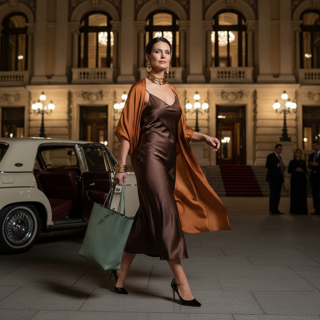 Italian Genuine Calf Leather Tote Bag