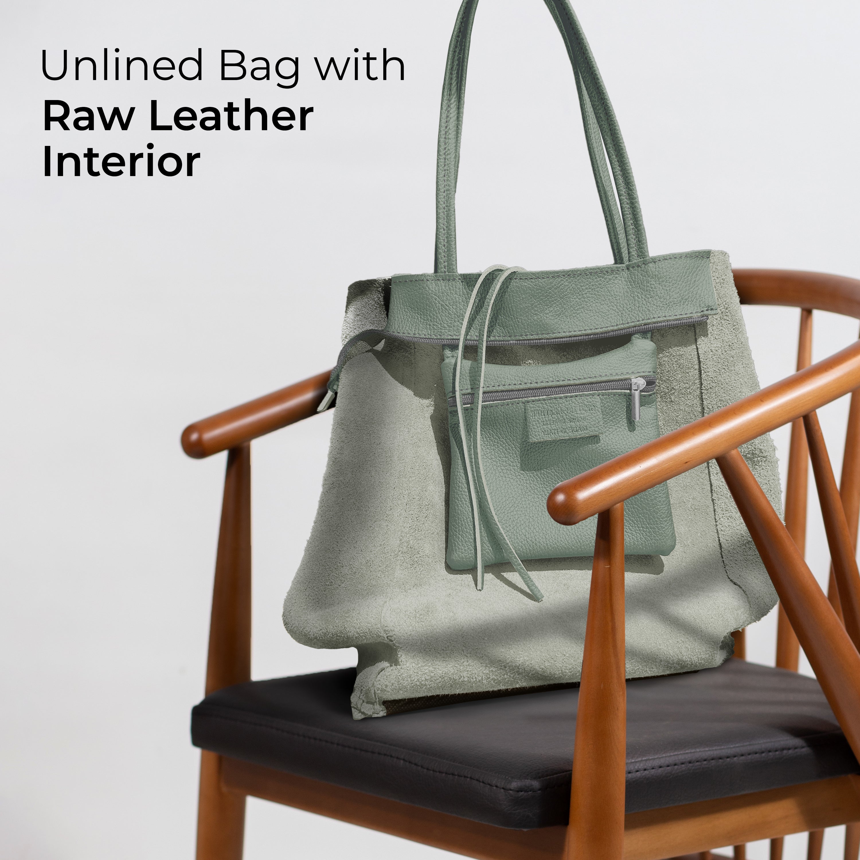 Italian Genuine Calf Leather Tote Bag