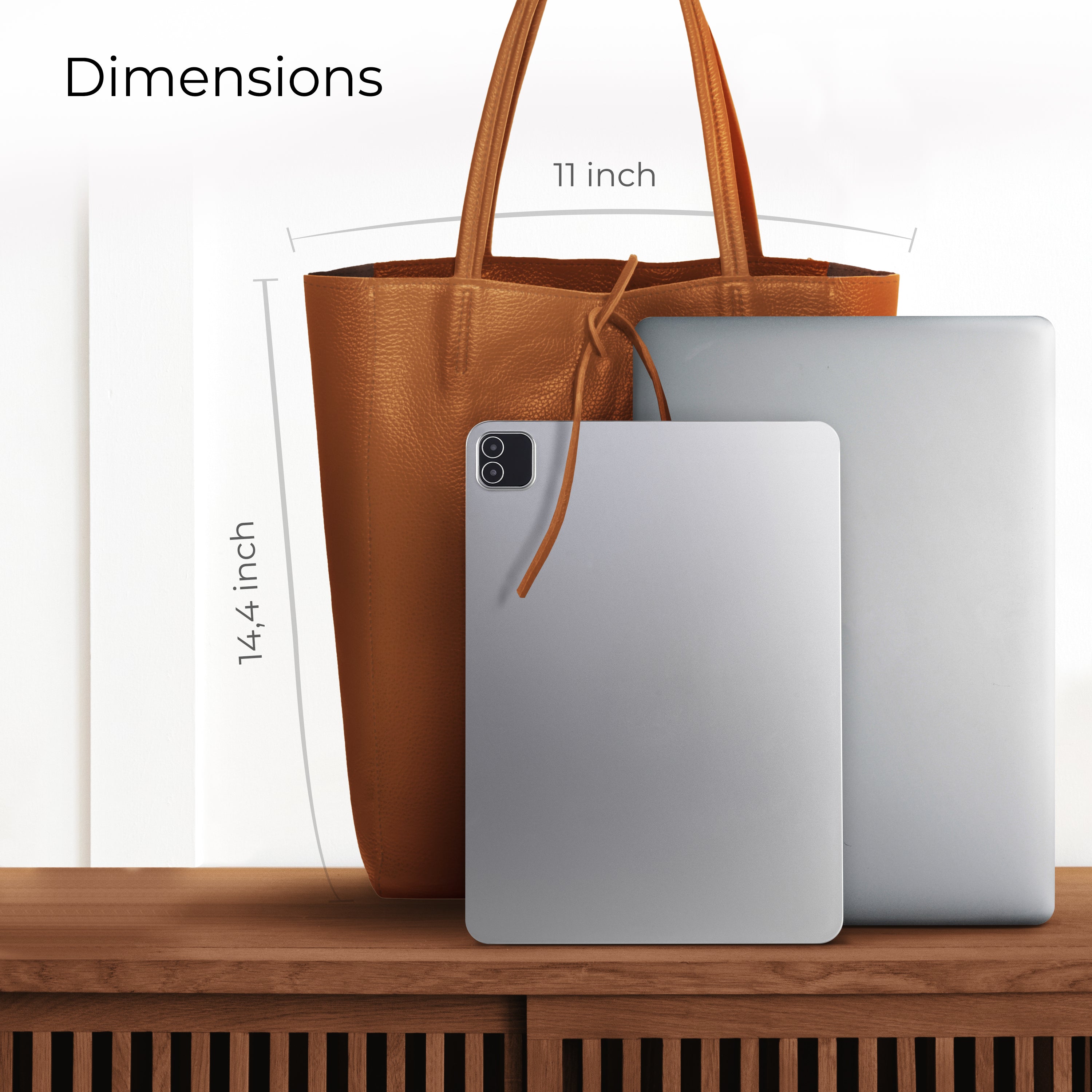 Italian Genuine Calf Leather Tote Bag