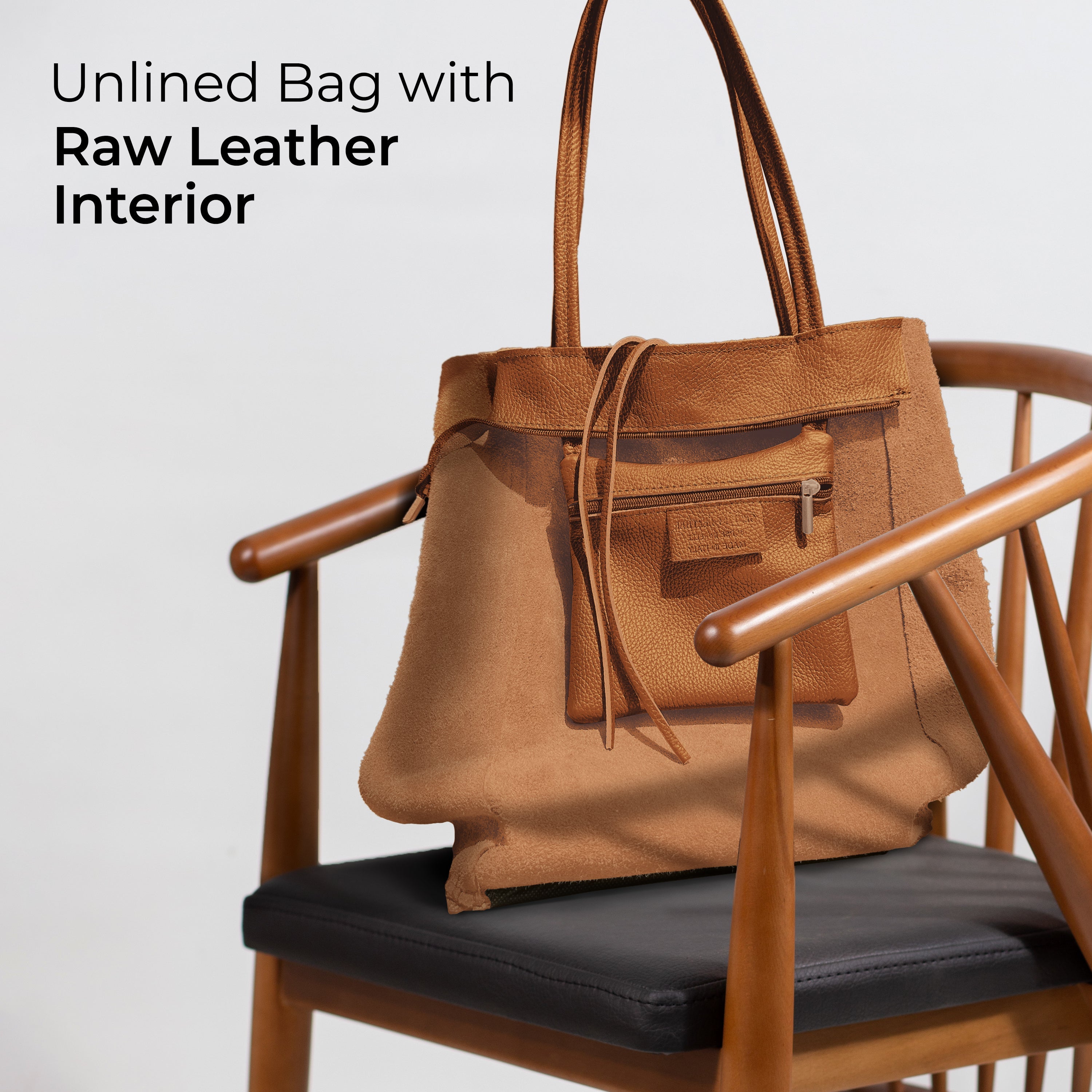 Italian Genuine Calf Leather Tote Bag