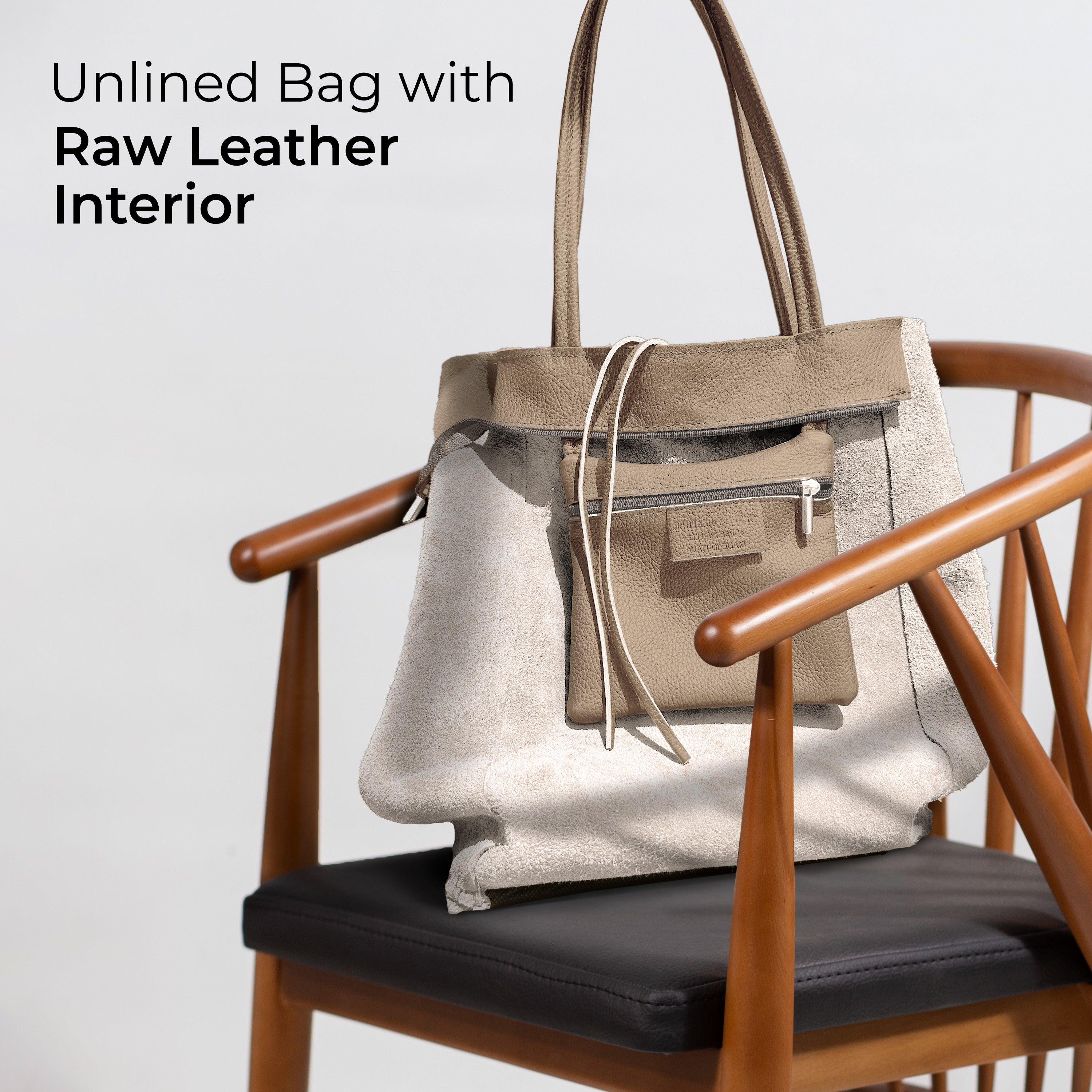 Italian Genuine Calf Leather Tote Bag
