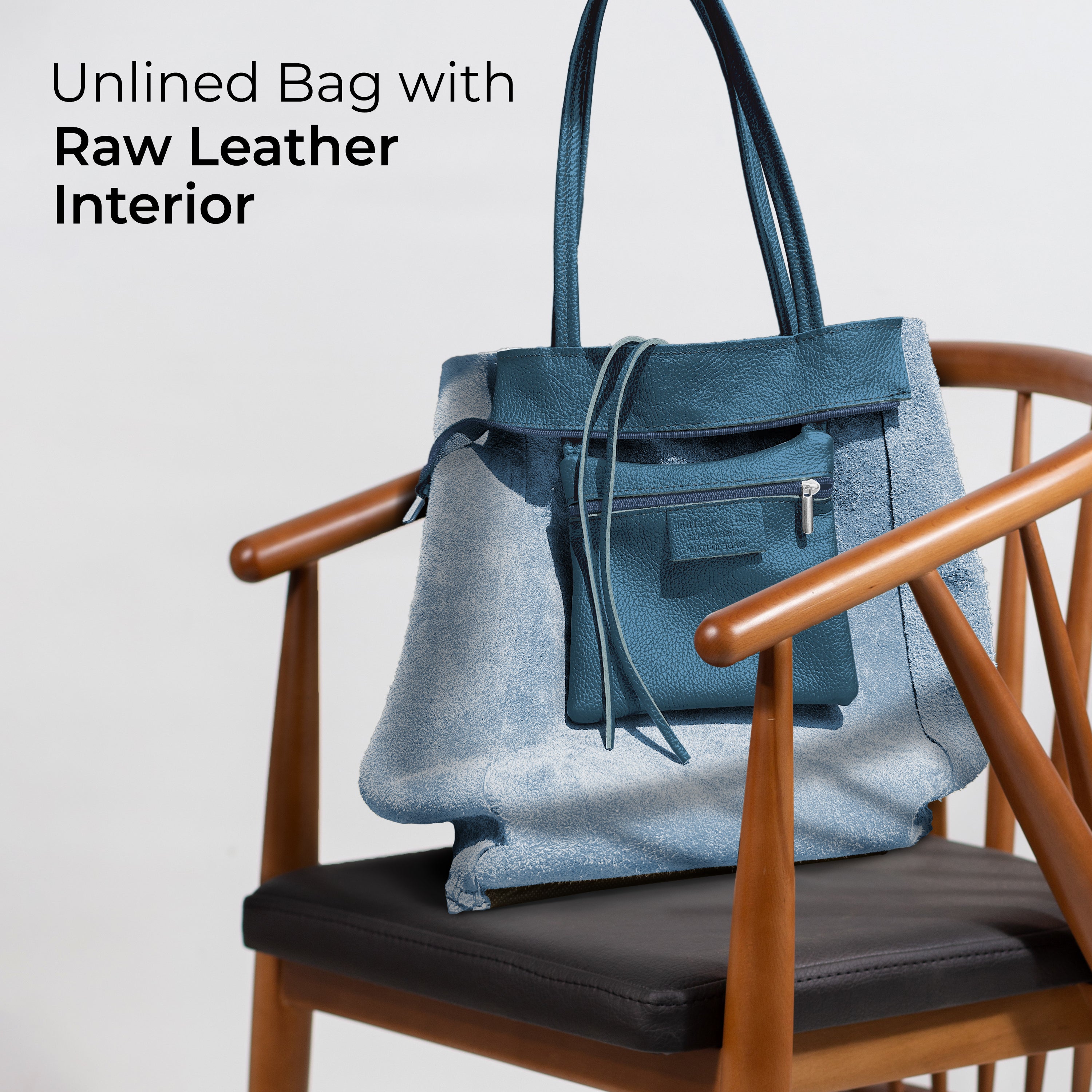 Italian Genuine Calf Leather Tote Bag