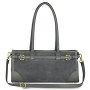 Italian Genuine Suede & Calf Leather Top-handle Bag 282615