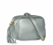 Italian Genuine Metallic Calf Leather Crossbody Bag 231302