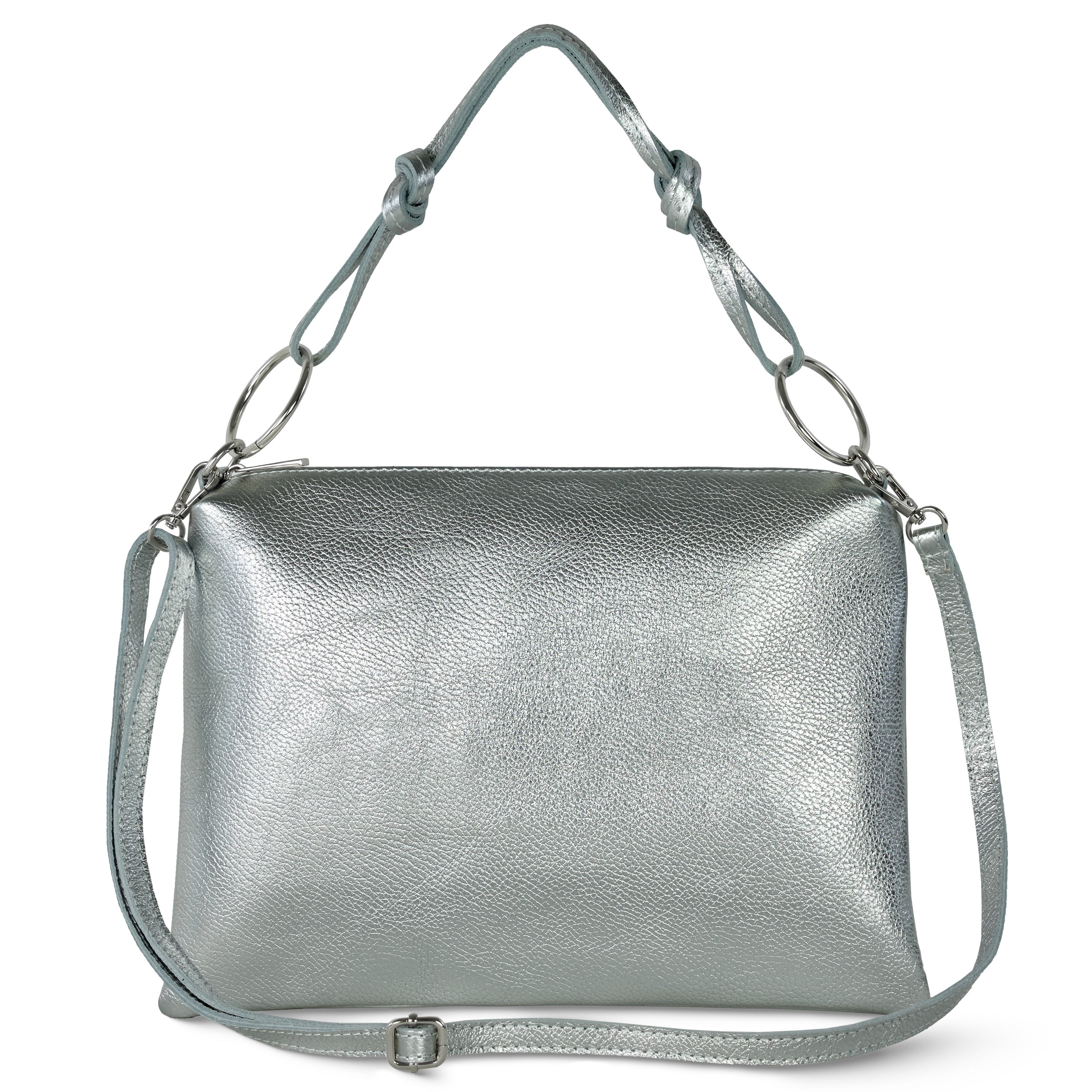 Italian Genuine Metallic Calf Leather Shoulder Bag 171551