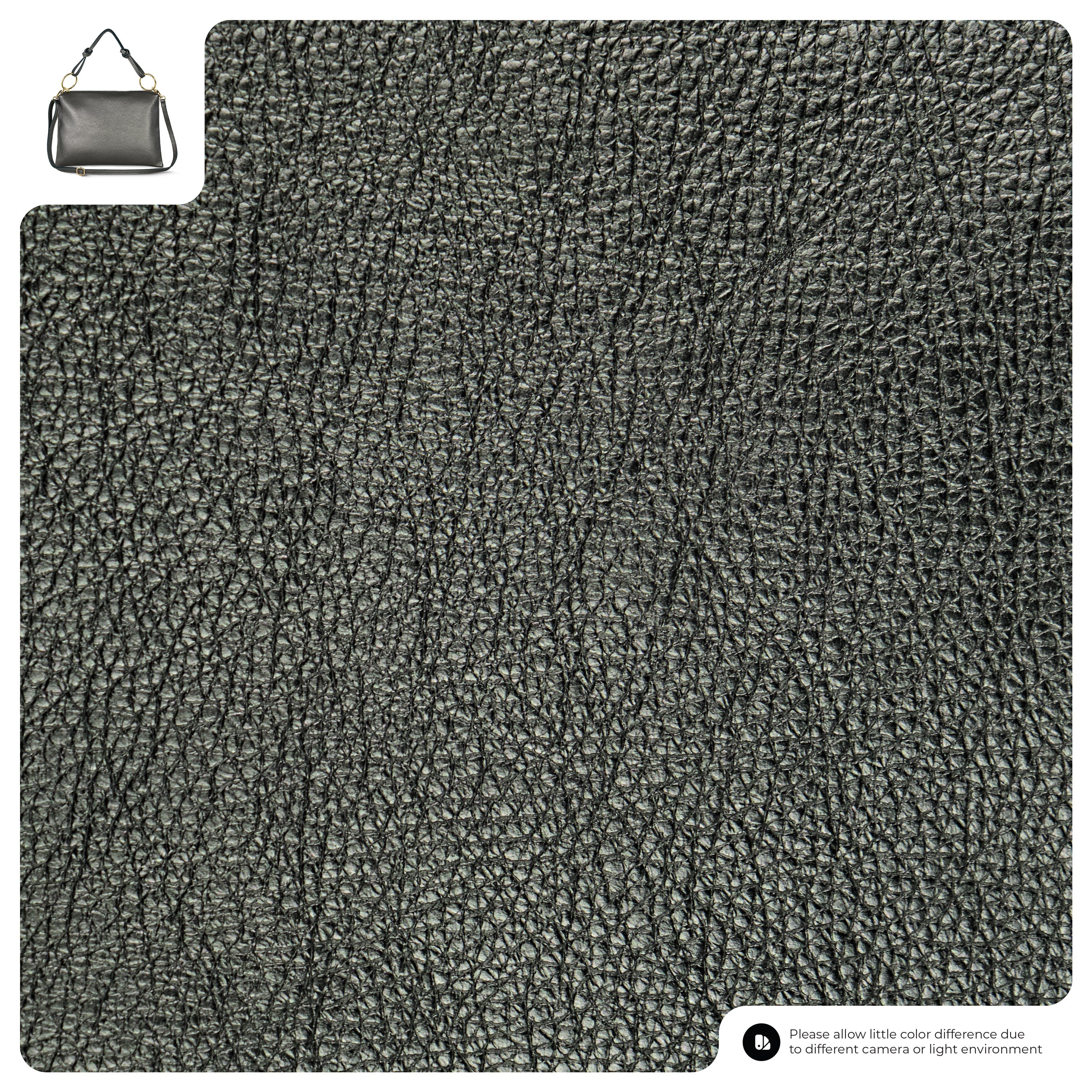 Italian Genuine Metallic Calf Leather Shoulder Bag 171551