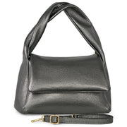 Italian Genuine Metallic Calf Leather Top-handle Shoulder Bag 262495