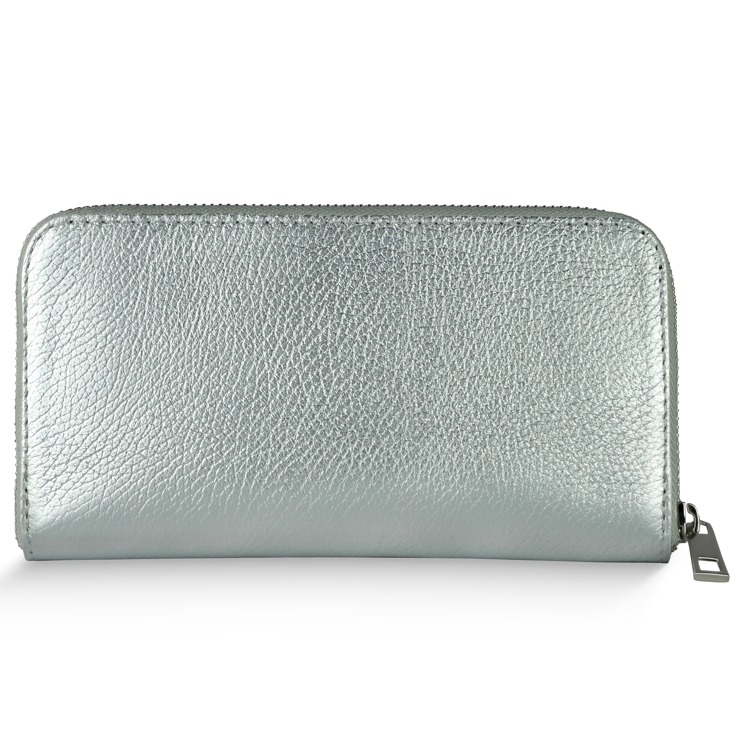 Metallic Calf Leather Wallet