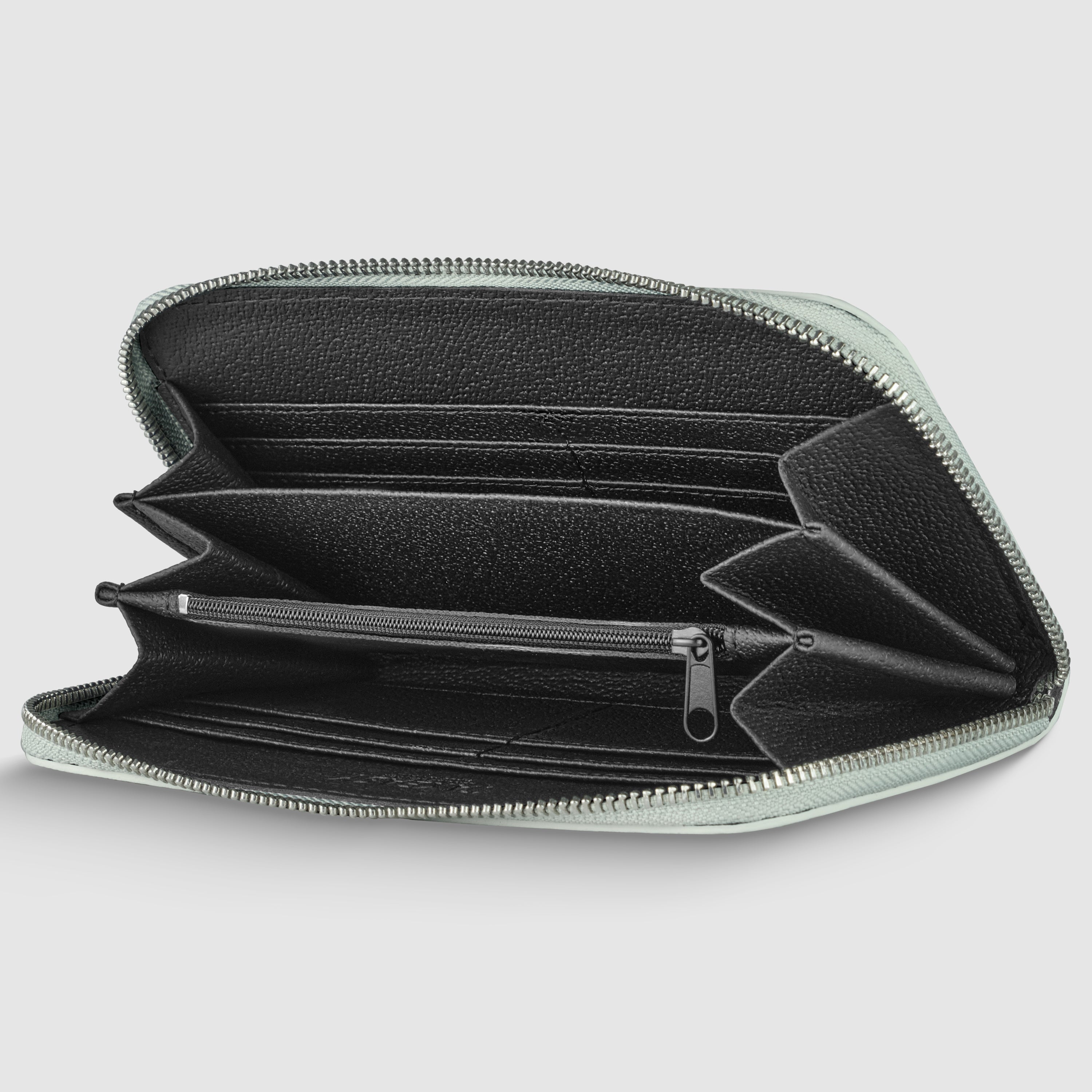 Metallic Calf Leather Wallet