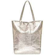 Italian Genuine Metallic Suede Tote Bag 201718