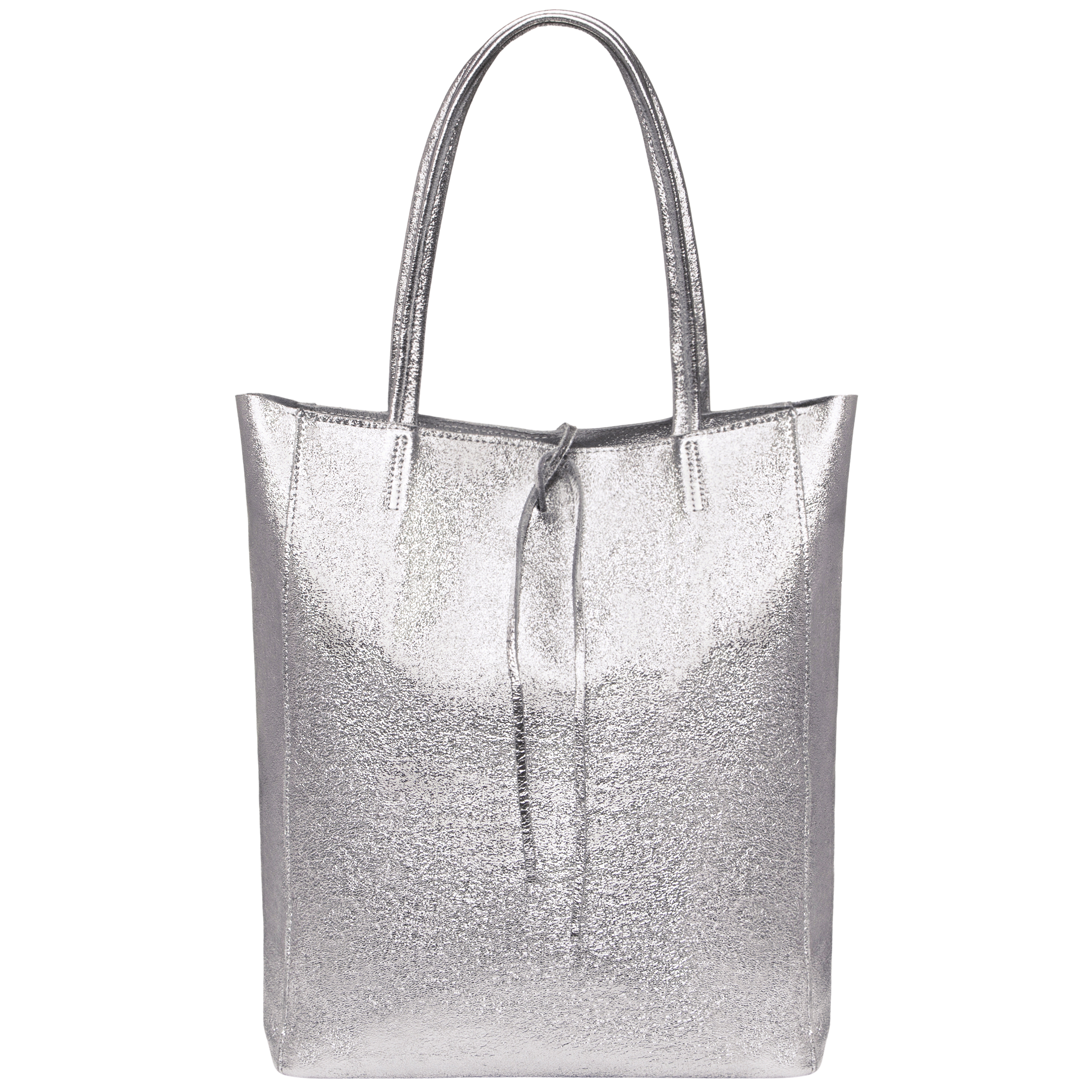 Italian Genuine Metallic Suede Tote Bag 201718