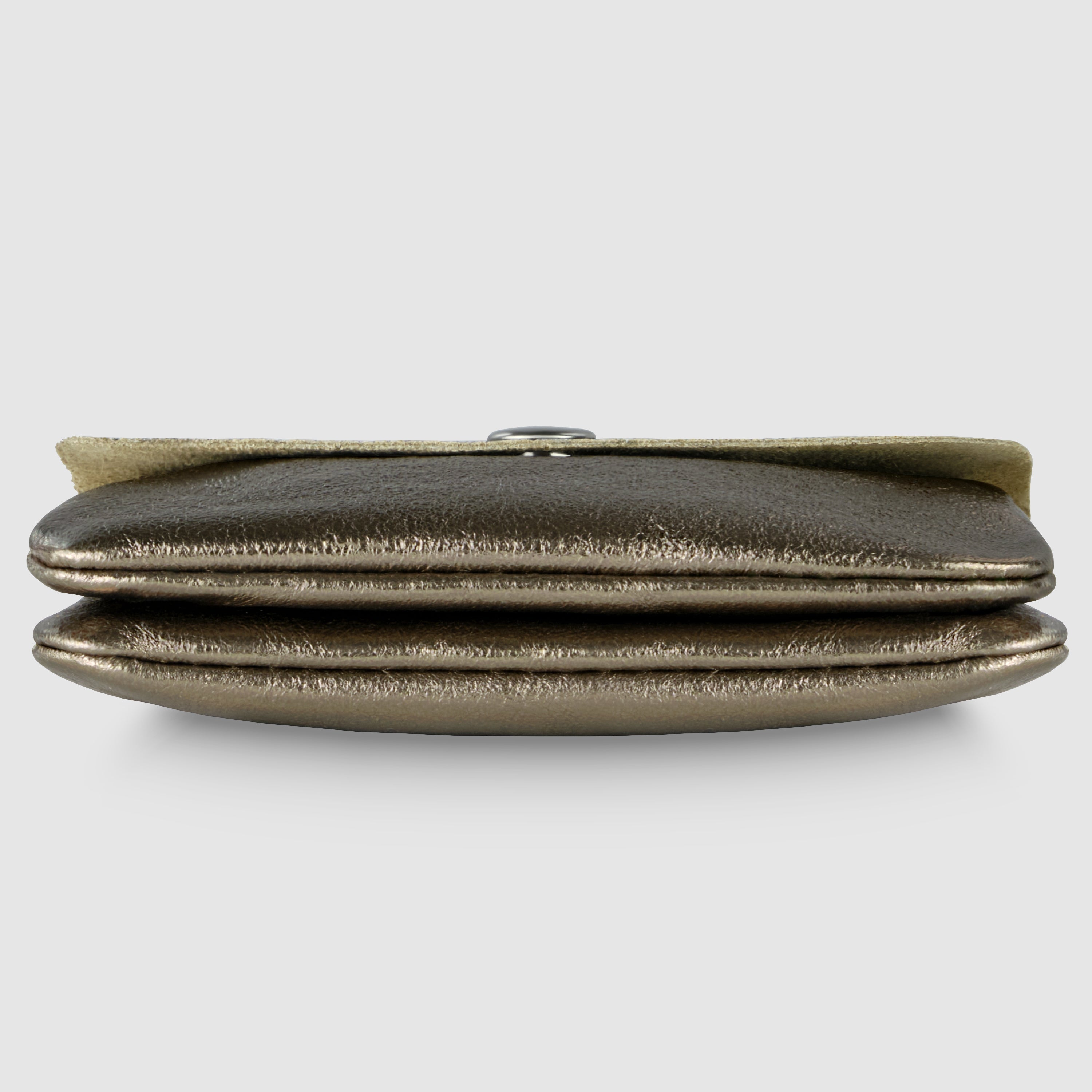 Metallic Suede Leather Wallet
