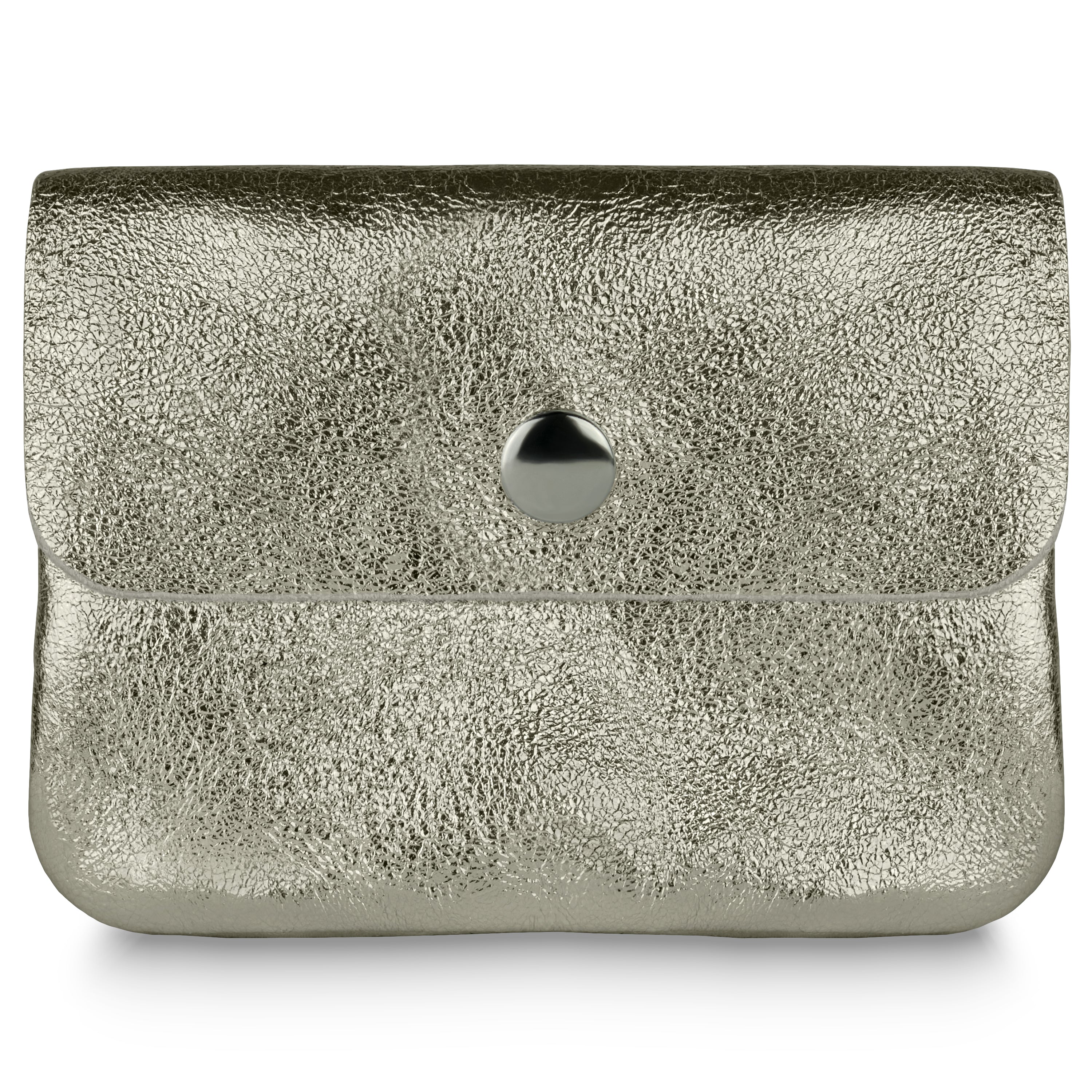 Metallic Suede Leather Wallet