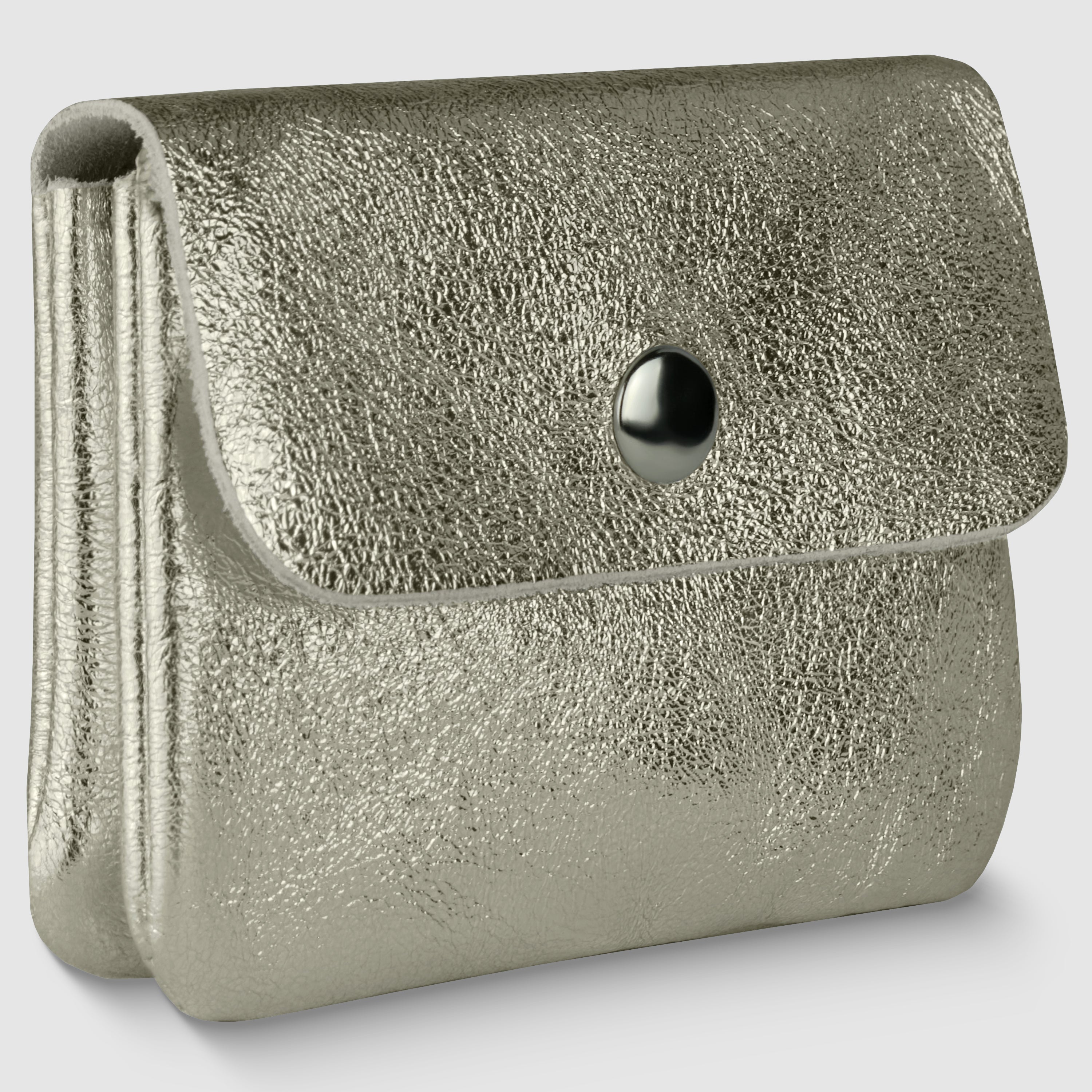Metallic Suede Leather Wallet