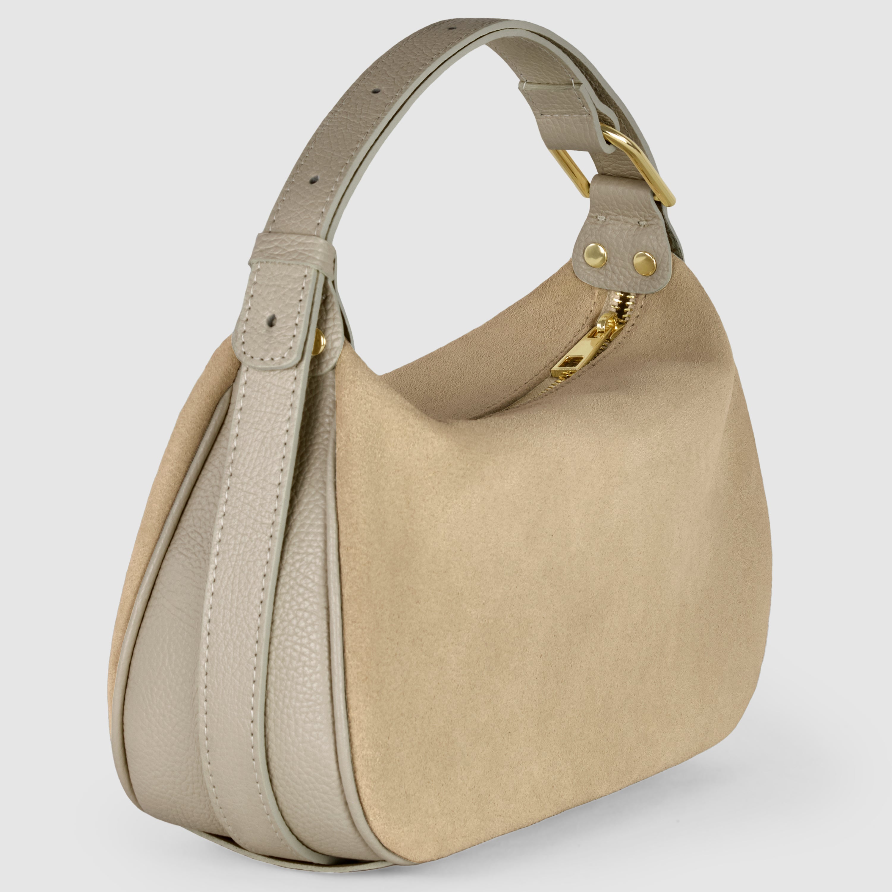 Italian Genuine Suede Crossbody Bag 242265