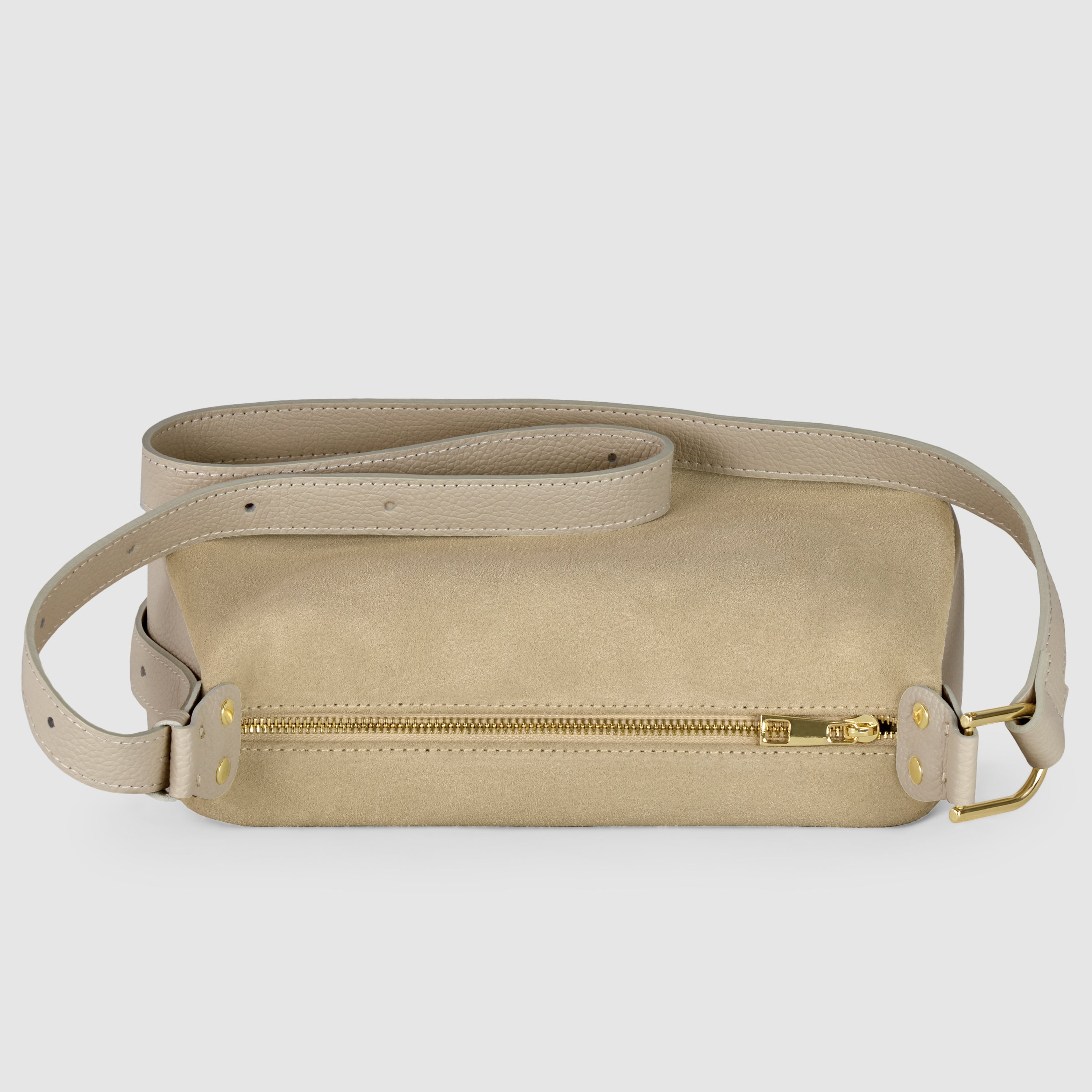 Italian Genuine Suede Crossbody Bag 242265