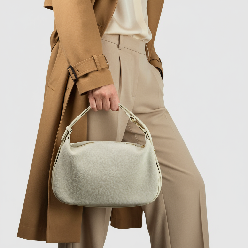 Italian Genuine Suede Crossbody Bag 242265