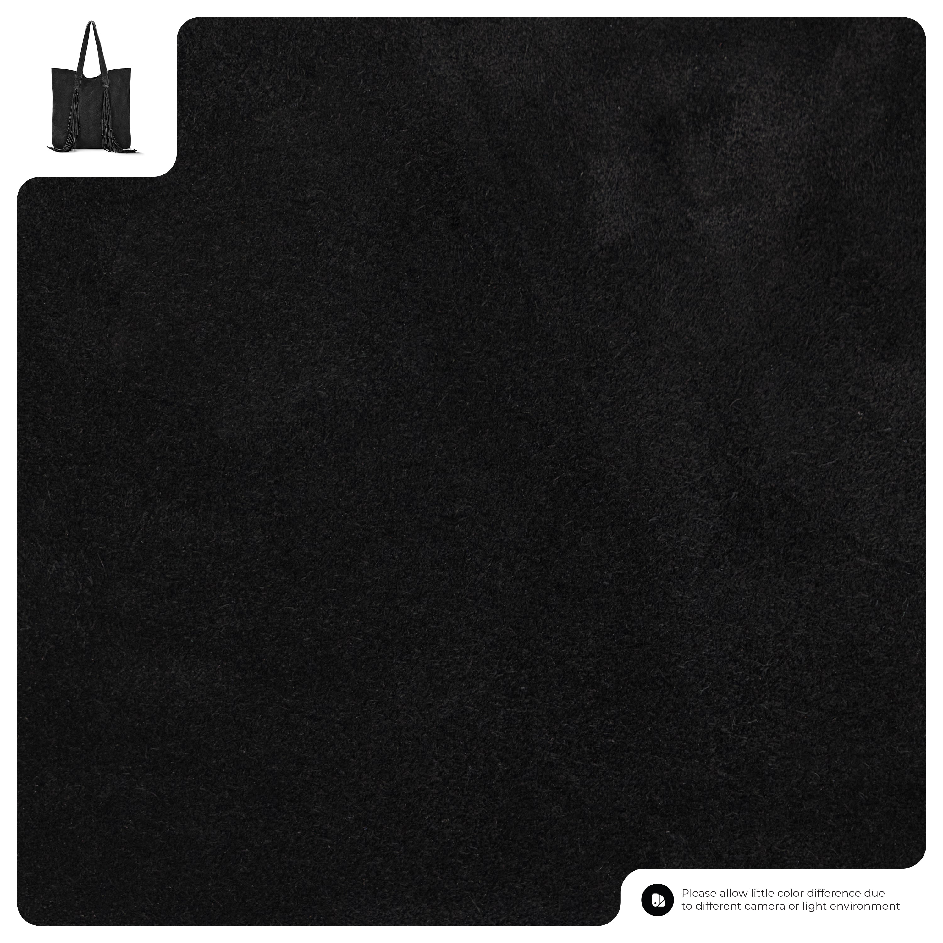 Suede Leather Tote Bag