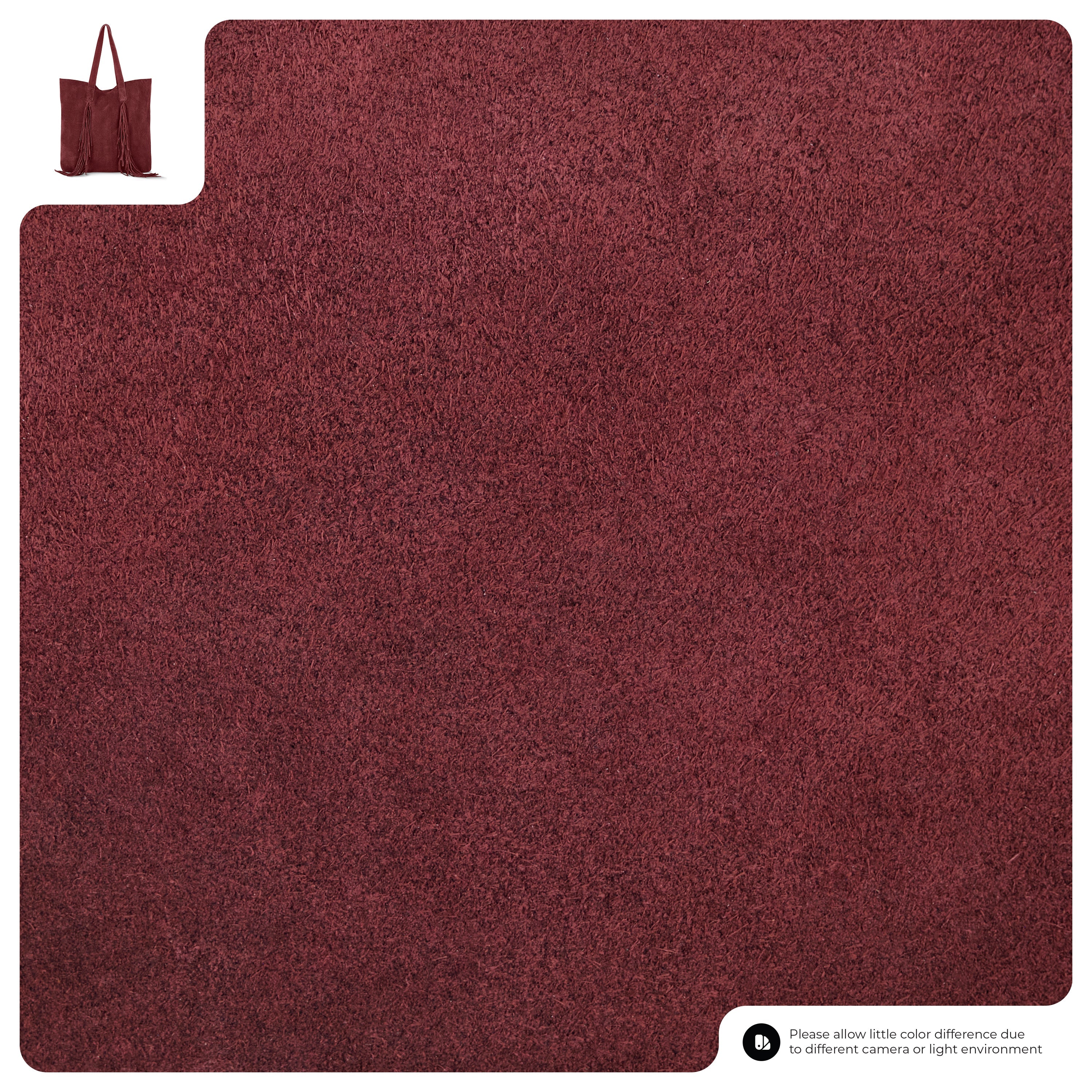 Suede Leather Tote Bag