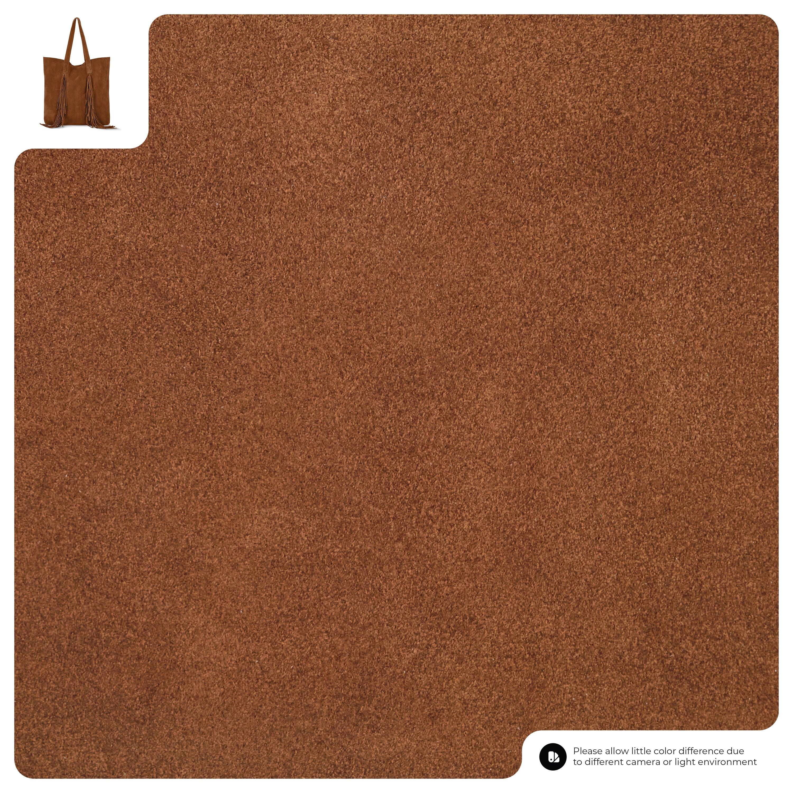 Suede Leather Tote Bag