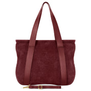 Italian Genuine Suede Satchel Bag