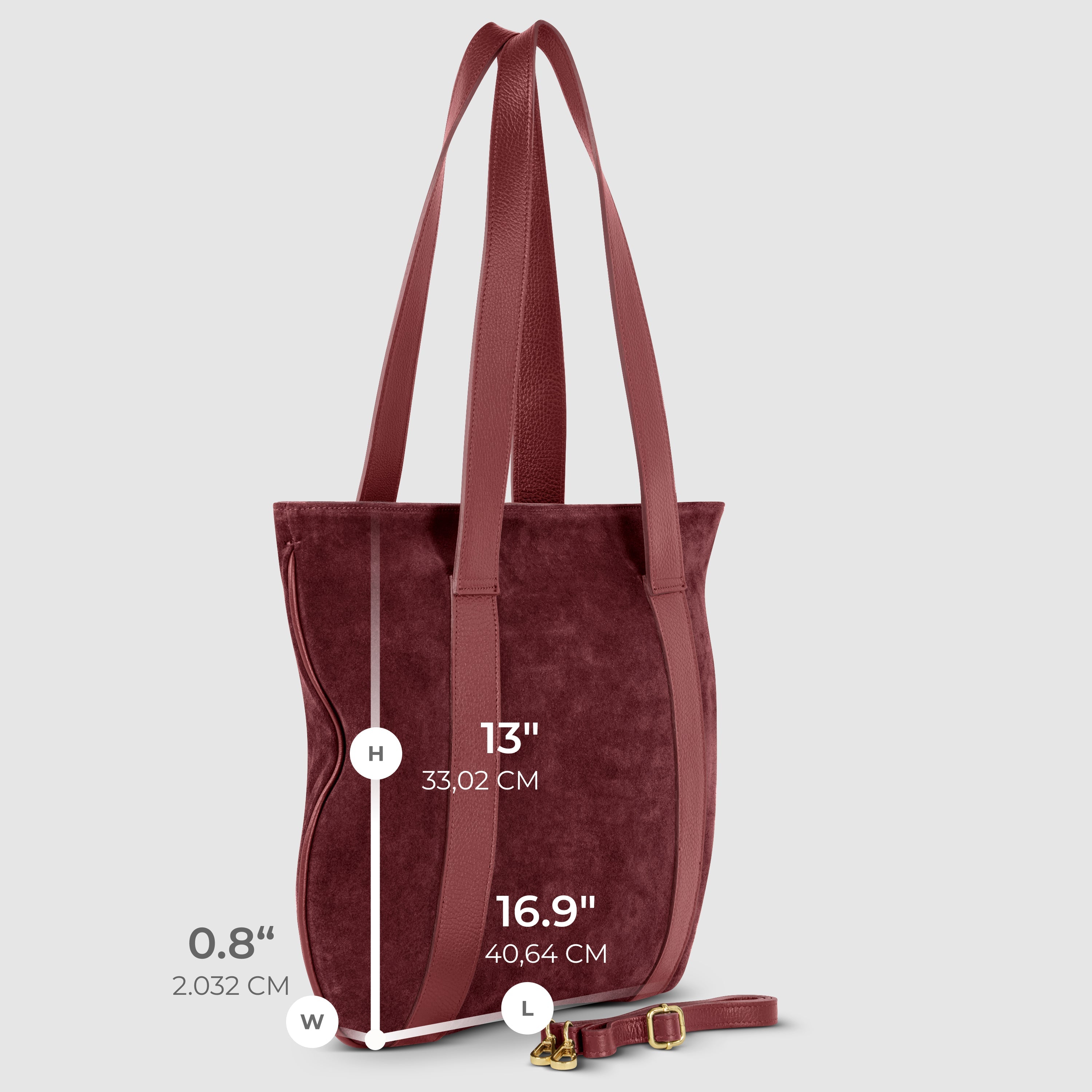 Italian Genuine Suede Satchel Bag