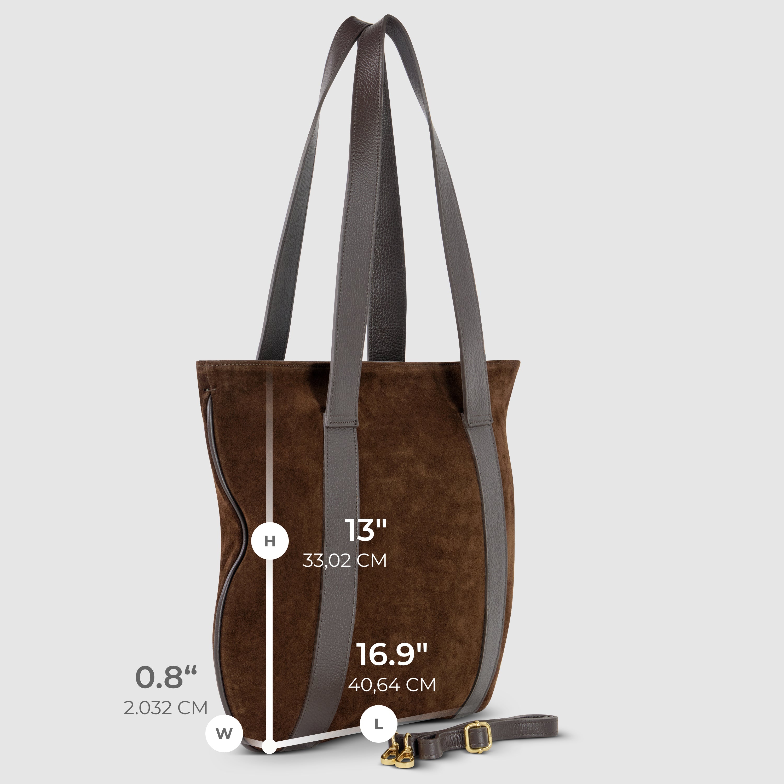 Italian Genuine Suede Satchel Bag