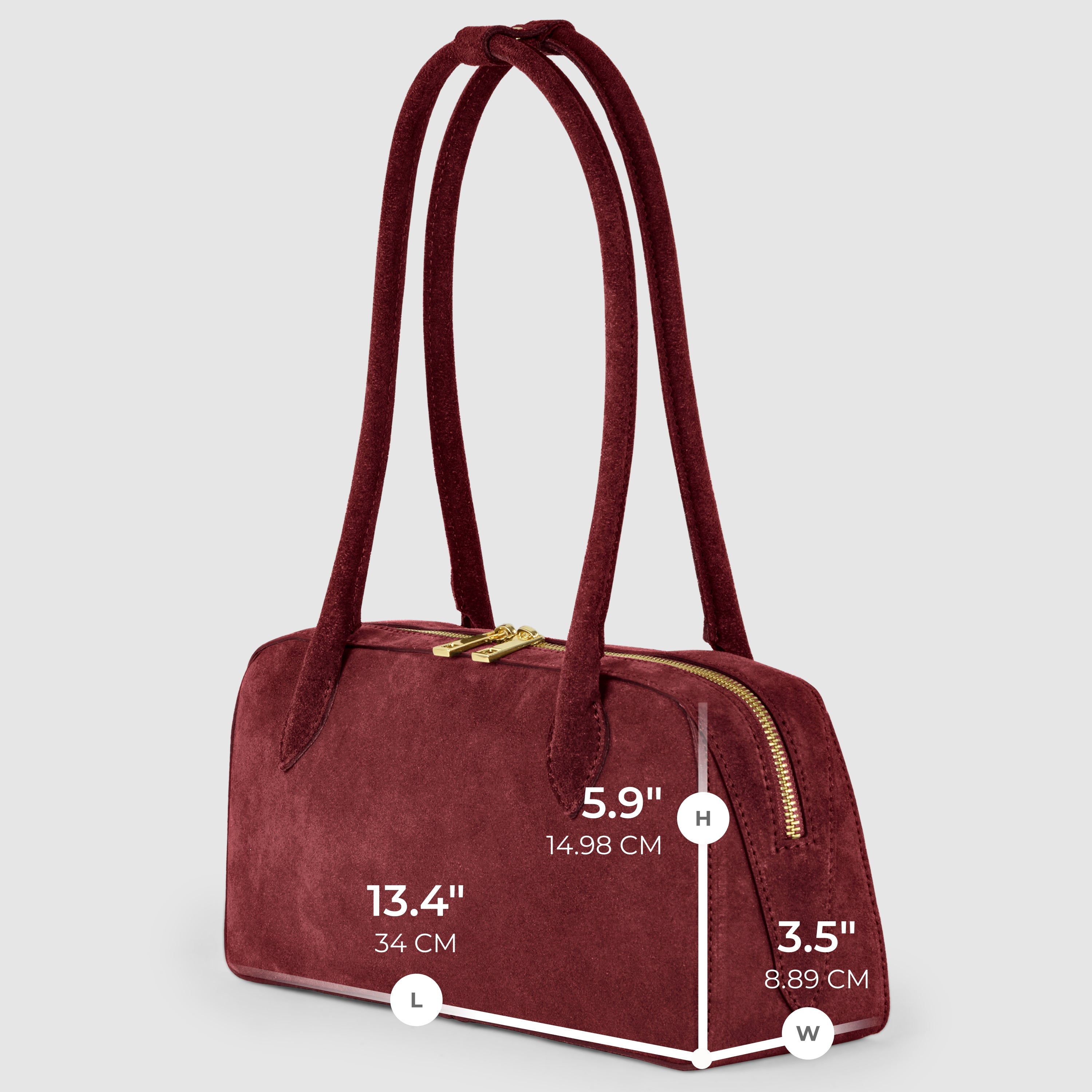 Italian Genuine Suede Shoulder Bag