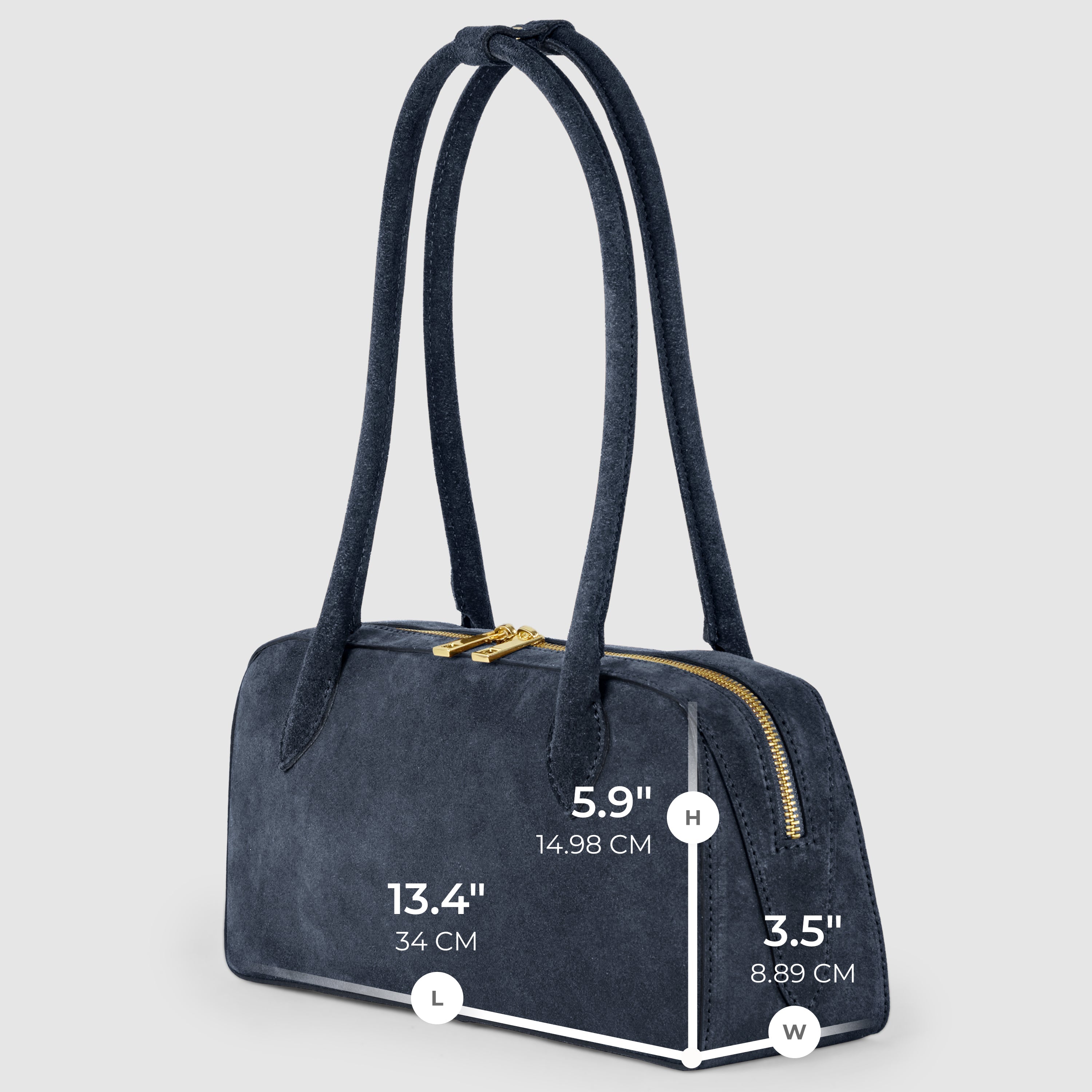 Italian Genuine Suede Shoulder Bag