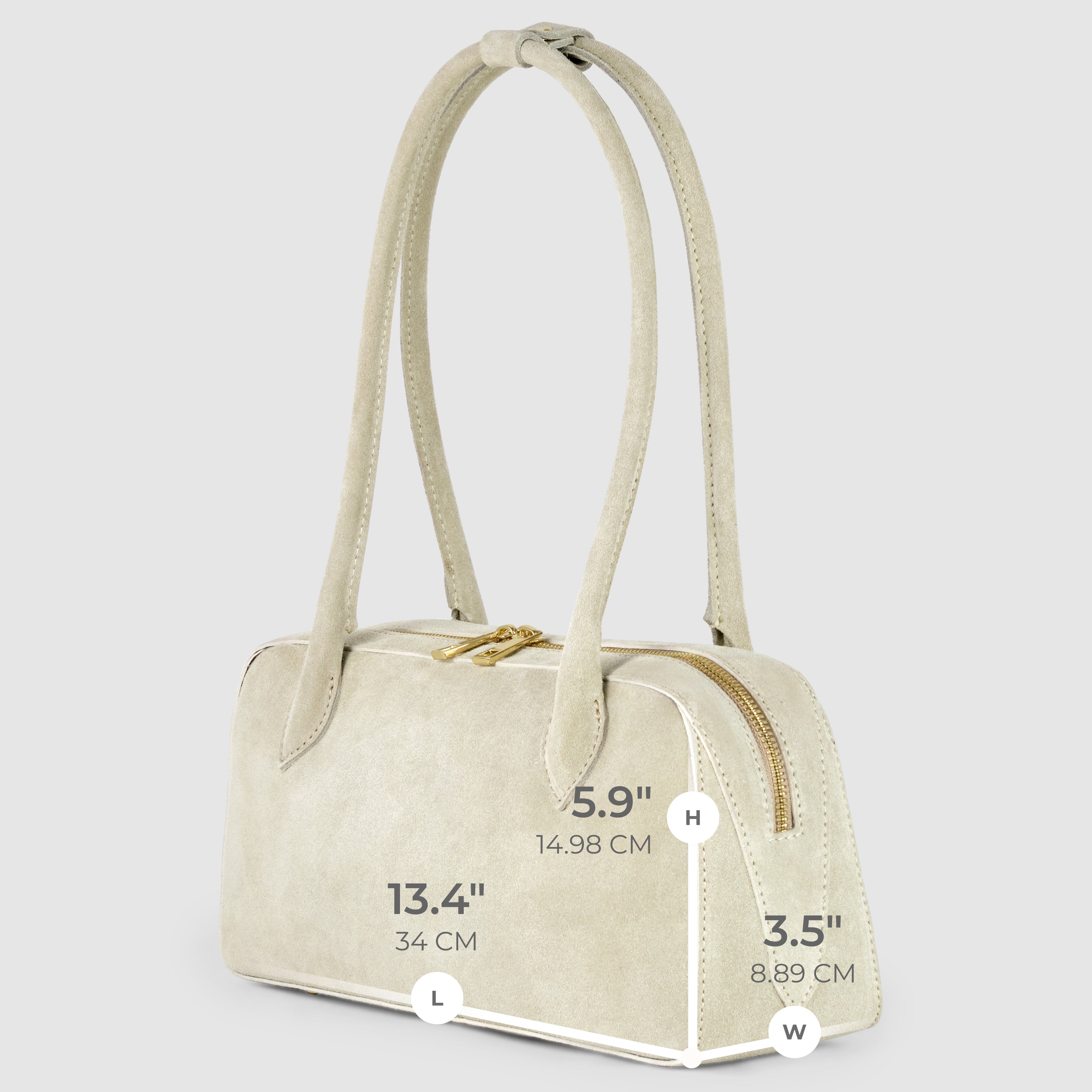 Italian Genuine Suede Shoulder Bag
